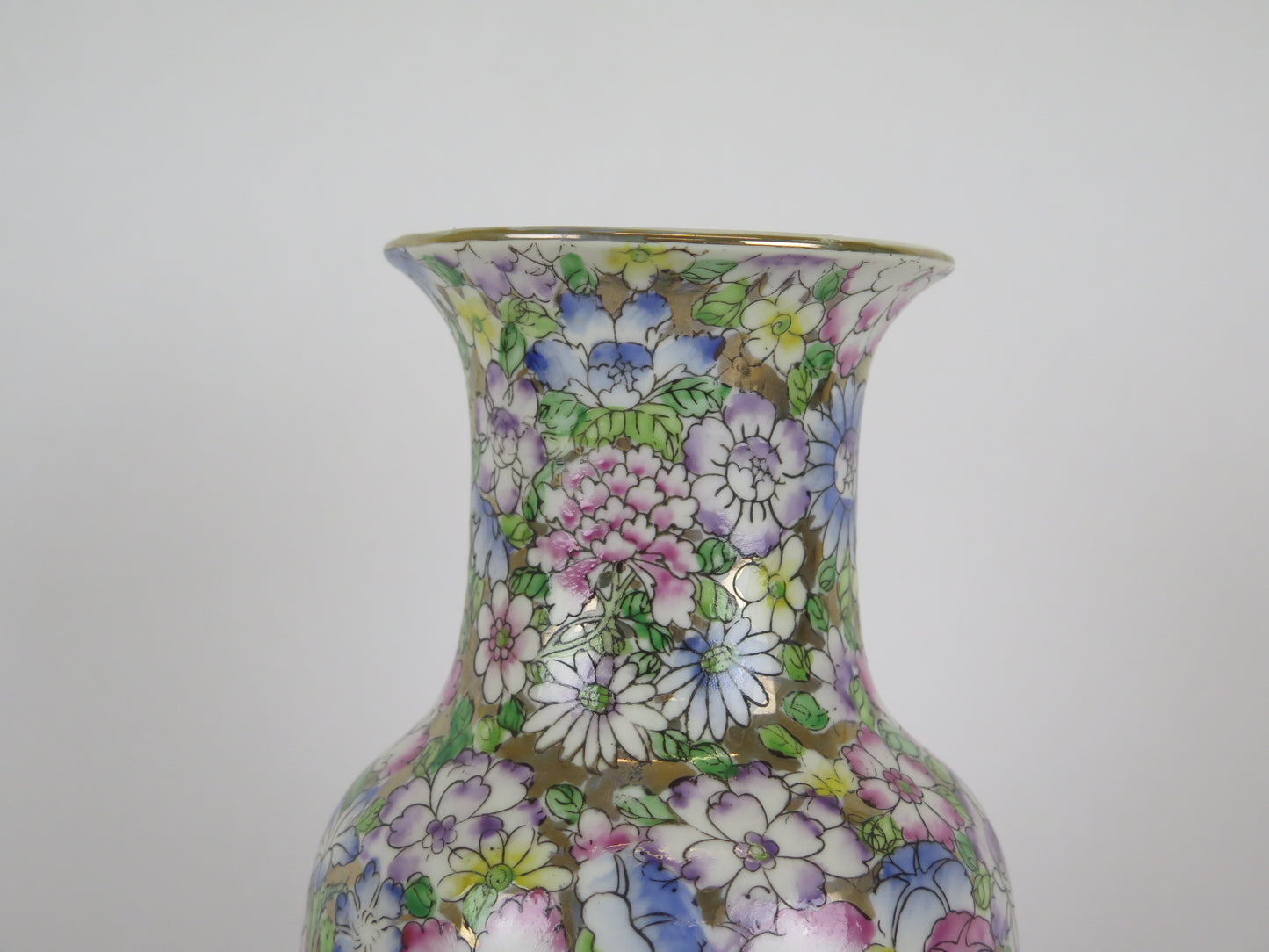 Vaso per fiori in porcellana dipinta mano Cina Asia vintage dcorazione casa CM4 a
