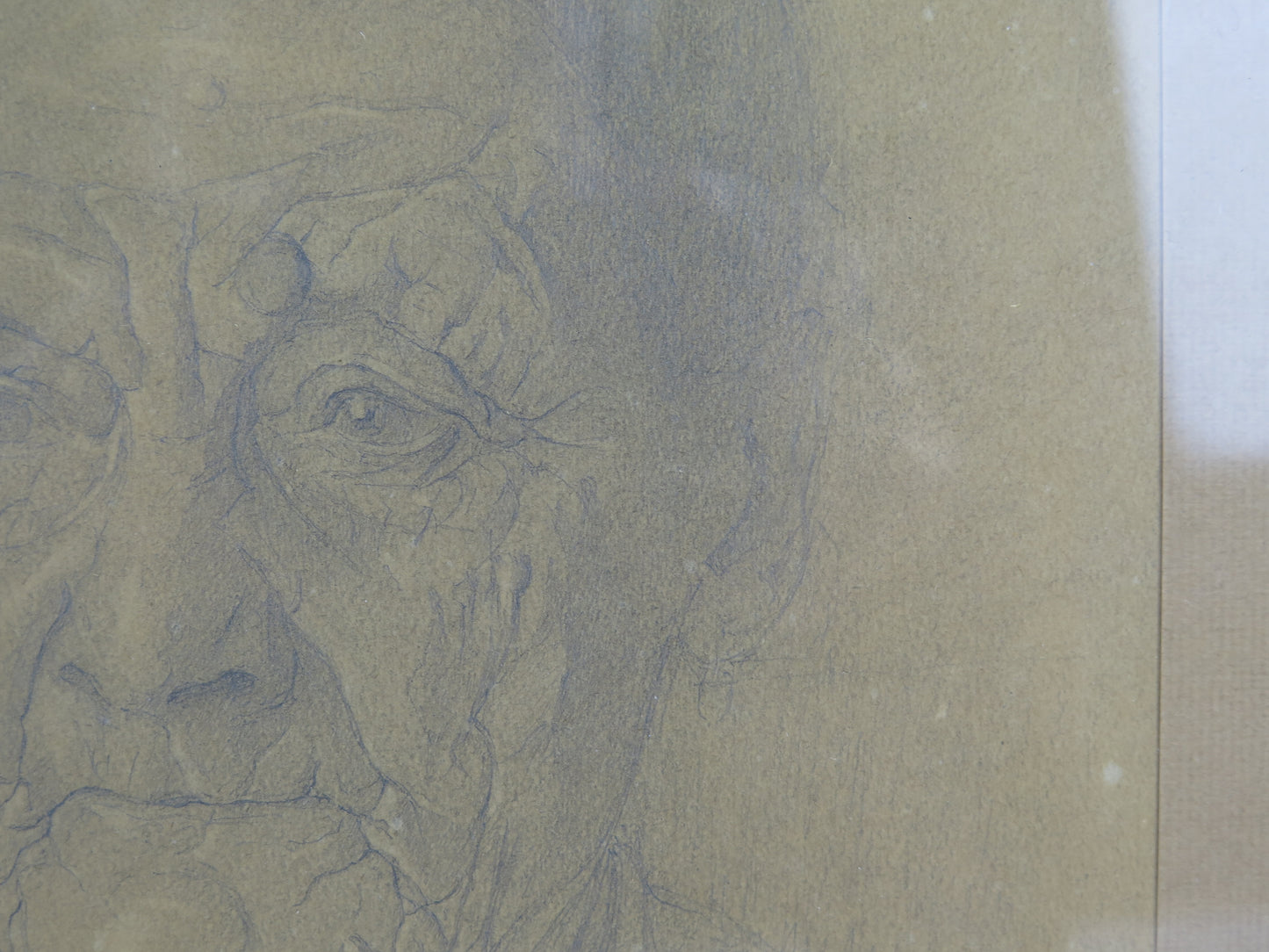 Giuseppe Manzone (1887 – 1983) original drawing portrait of elderly woman signed pencil on paper painter Asti X8