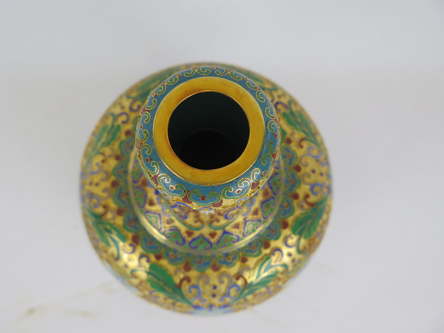 Vintage Chinese cloisonné vase China Asia rare collectible multicolored vase CM1