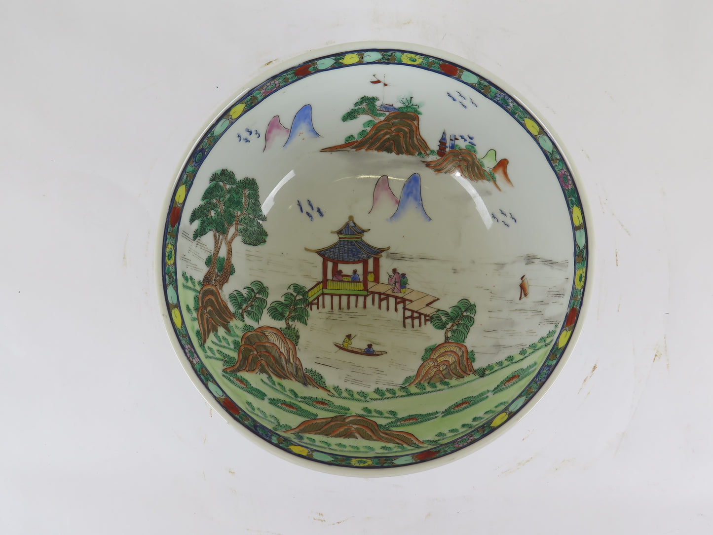 Vintage Chinese ceramic bowl hand painted bowl bowl China CM2
