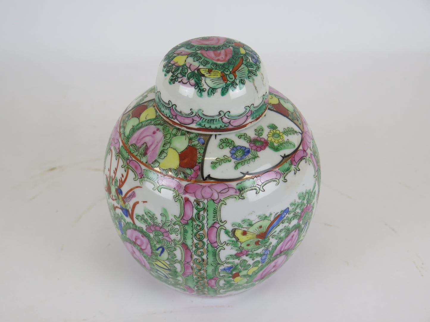 Old Chinese porcelain vase China vintage decorative hand painted bowl CM2