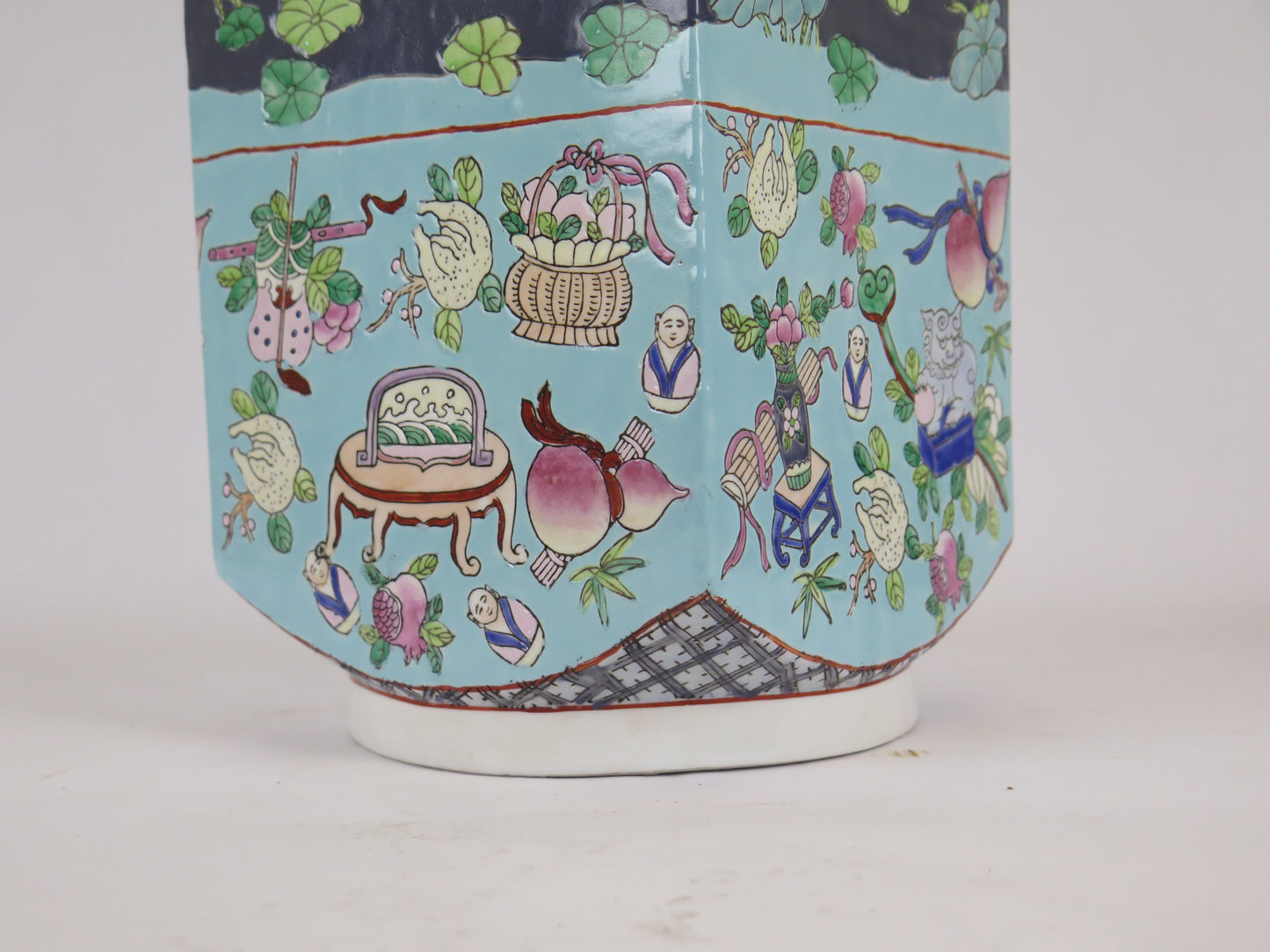 Vaso di ceramica cinese vintage da collezione Cina originale alta qualita' CM3