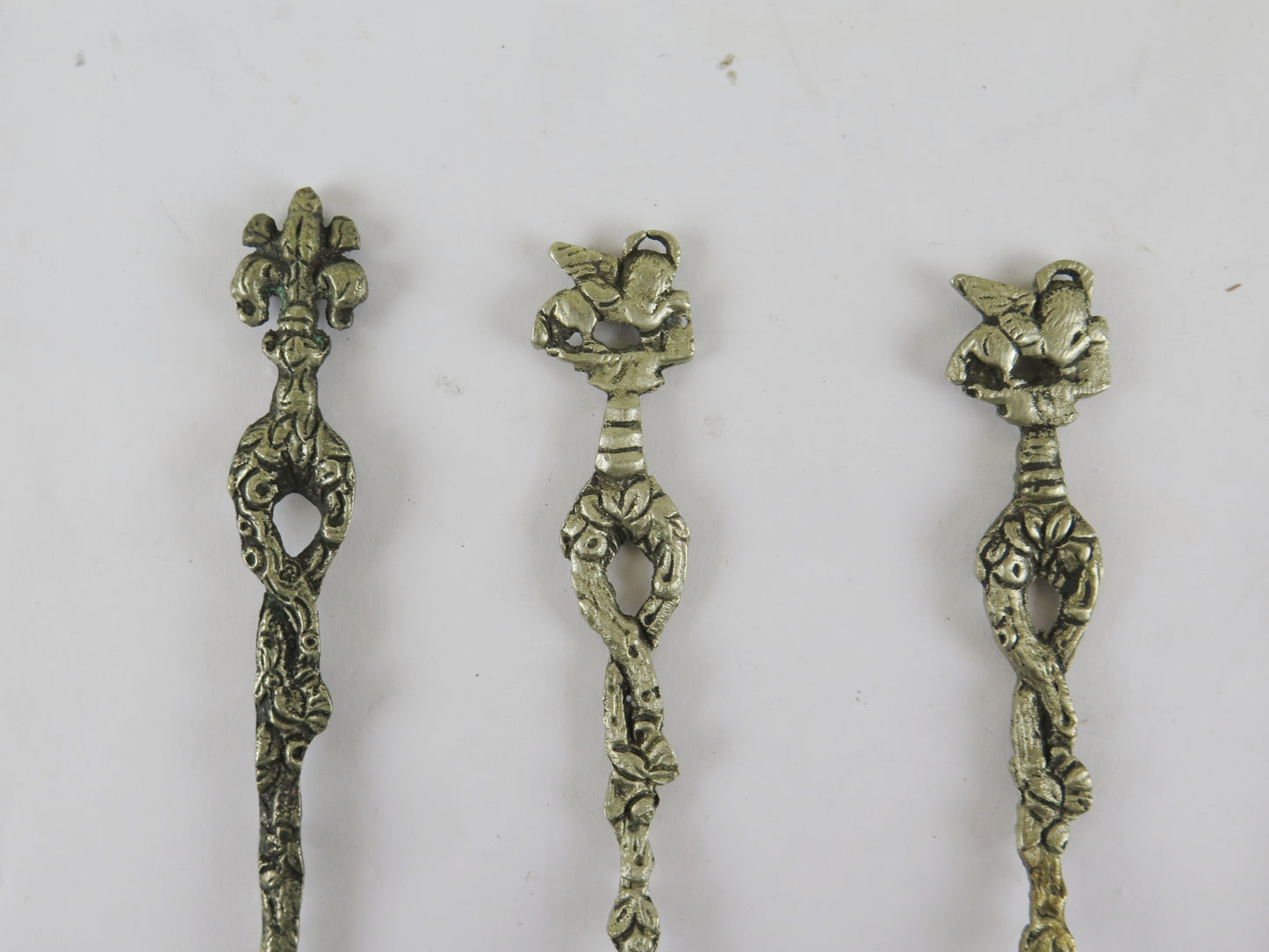7 cucchiaini antichi venezia leone san marco ed uno giglio di firenze vs8