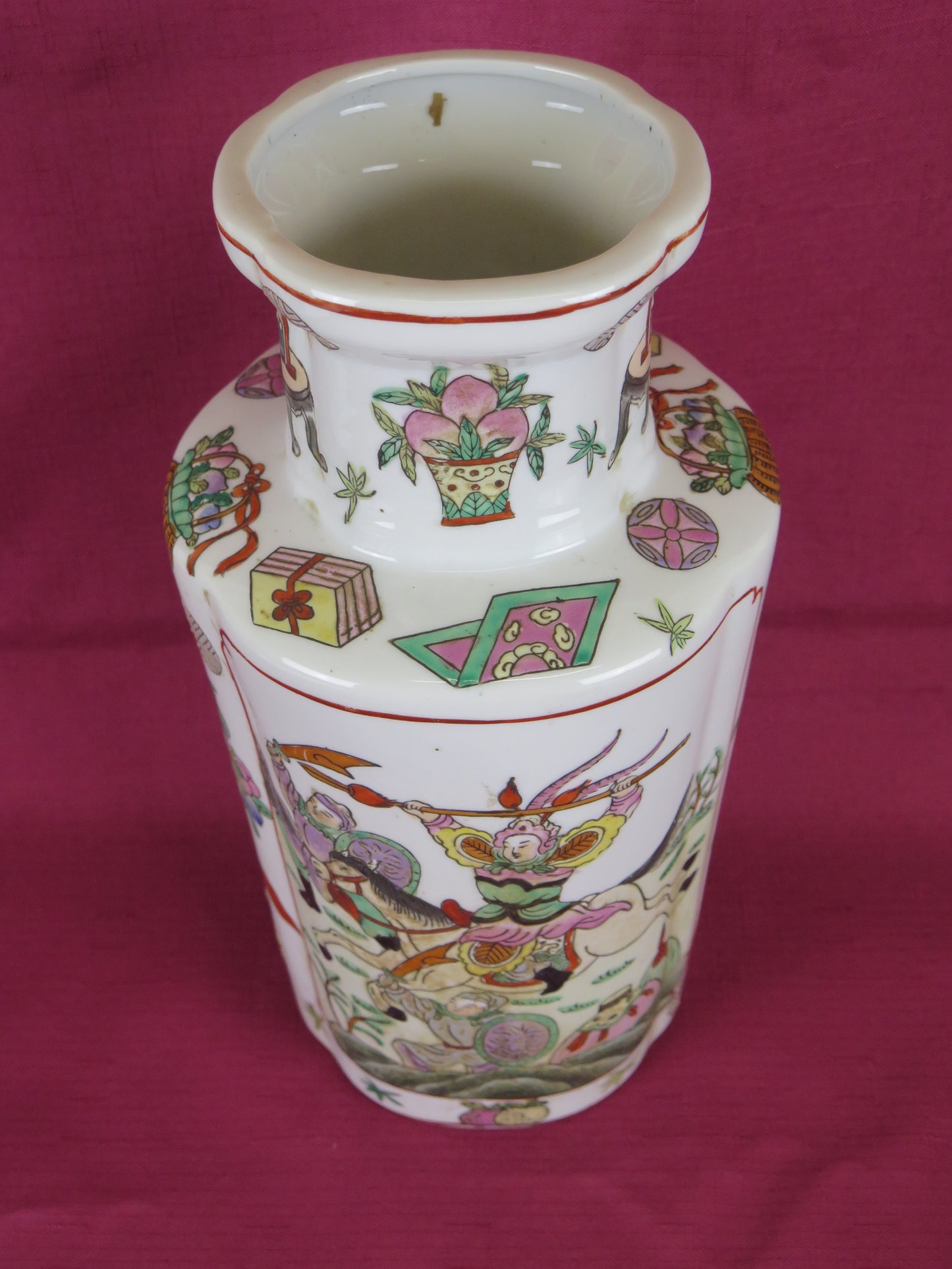 Vaso in ceramica cinese vintage dipinto mano decorazione casa vaso per fiori CM4