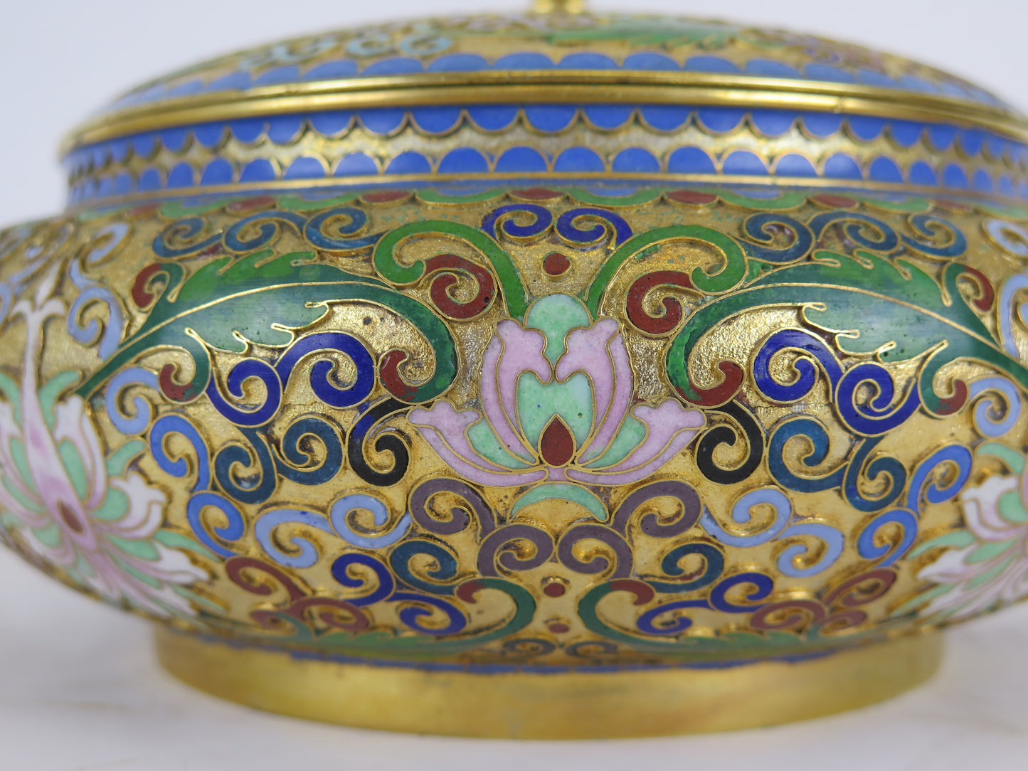 High quality china asia 1900s vintage cloisonné jewelry box CM4