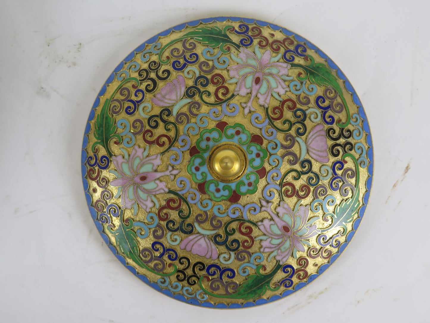 High quality china asia 1900s vintage cloisonné jewelry box CM4