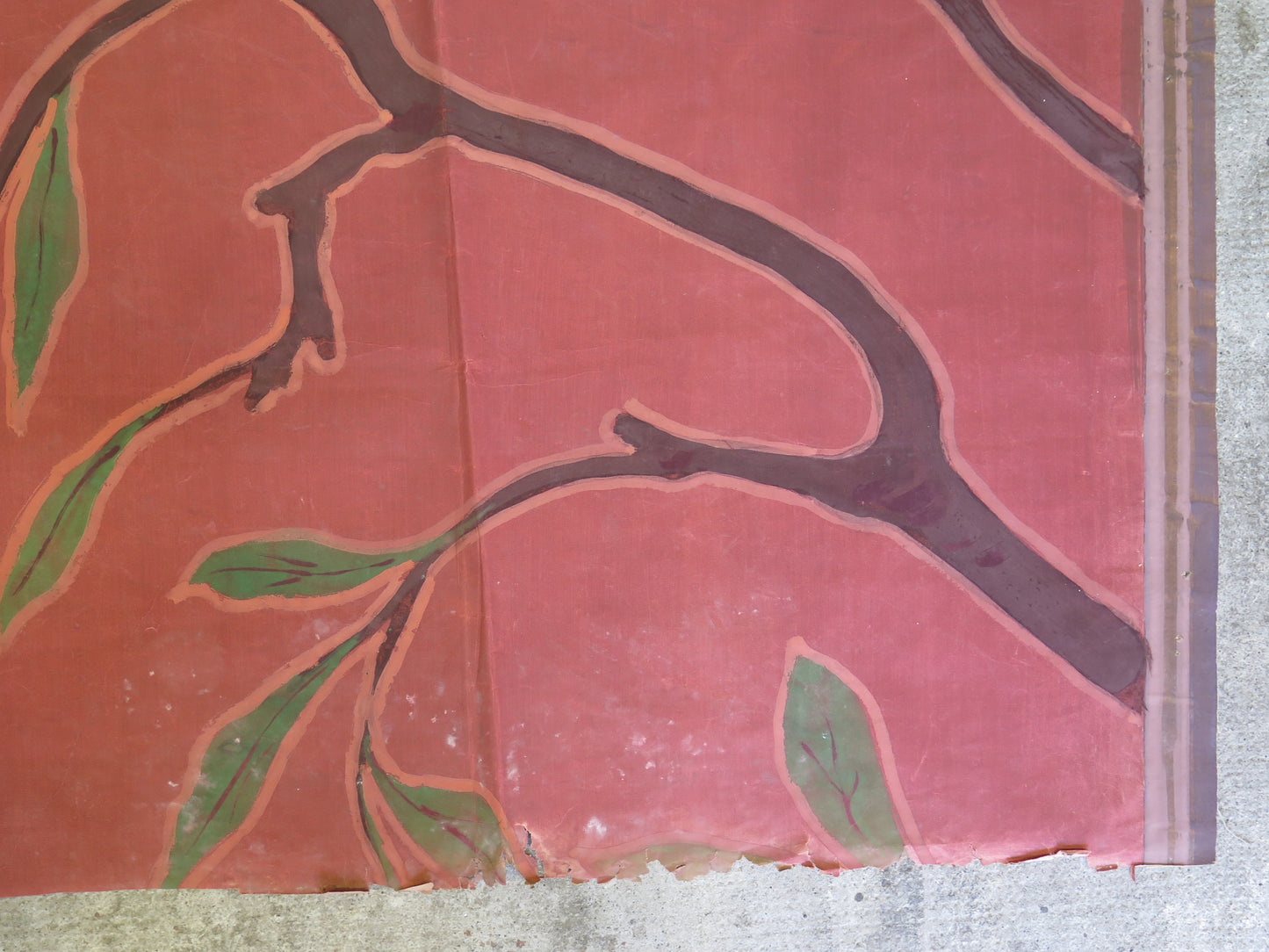 99x130 cm fondale da teatro antico dipinto mano scenografia parete fiori cl2.39