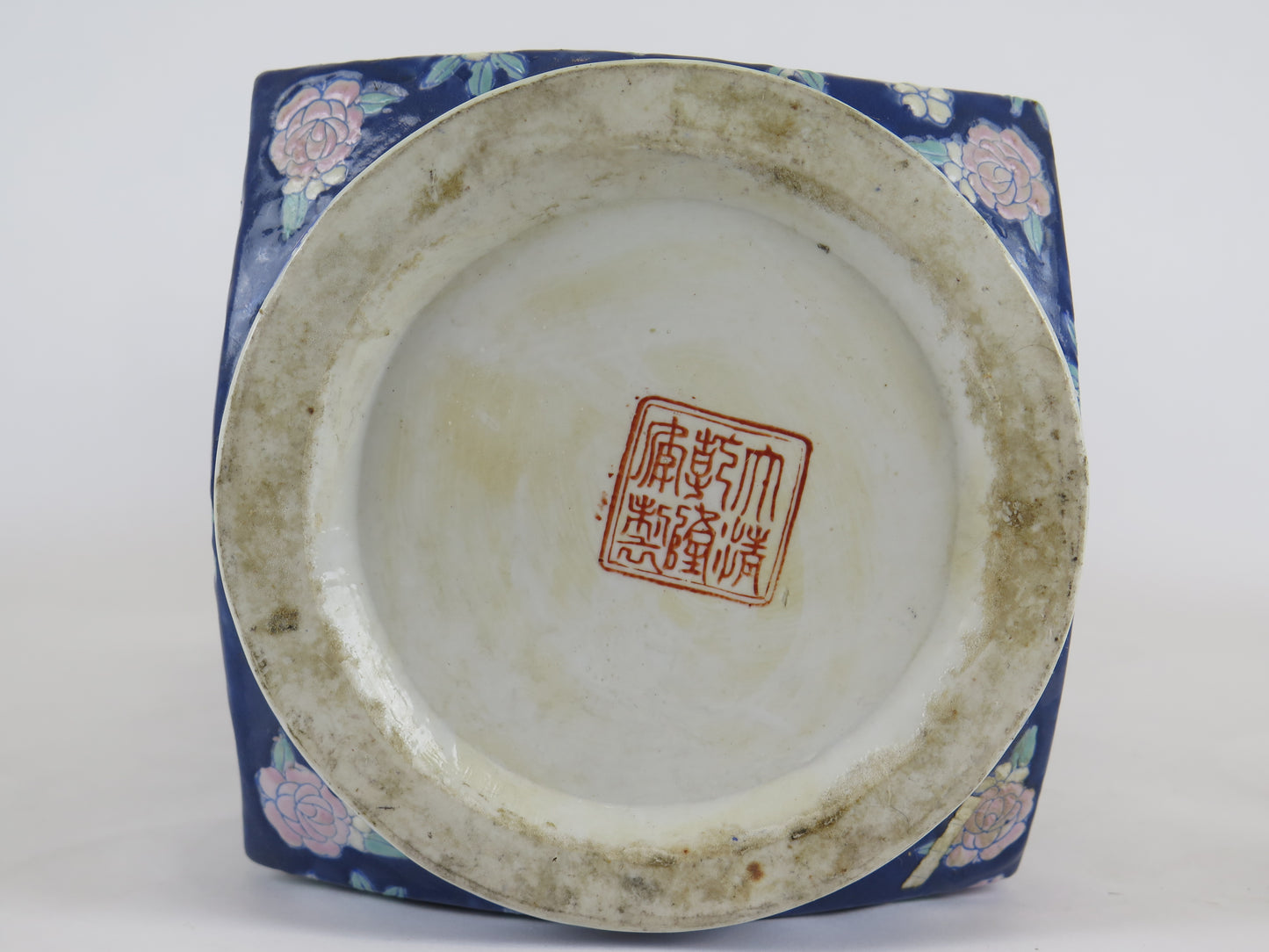 Grande vaso in ceramica dipinto a mano con fiori vaso ceramica cinese Cina Asia vintage CM7