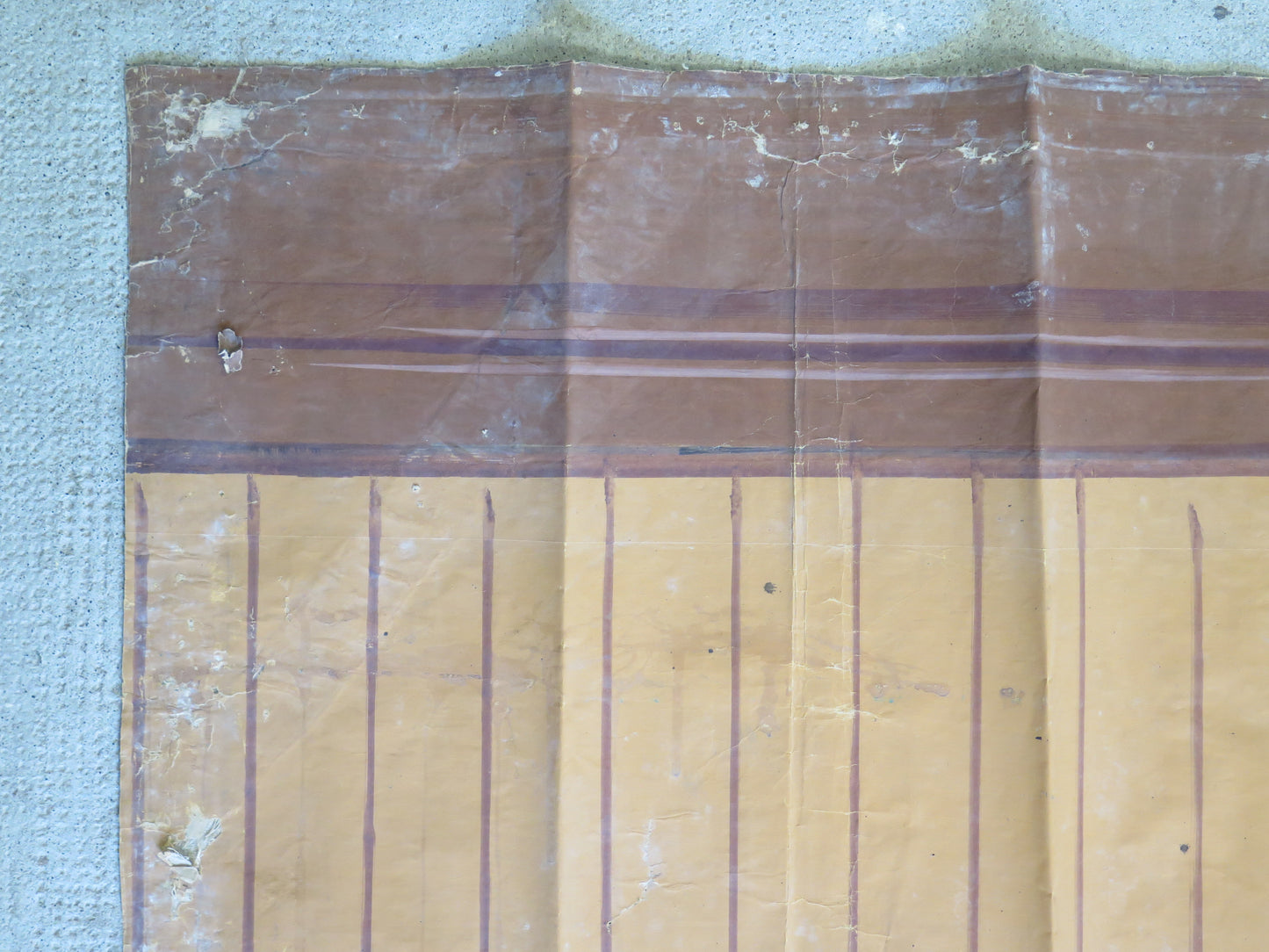 138x220 cm fondale da teatro antico dipinto mano parete legno di treno cl2.44
