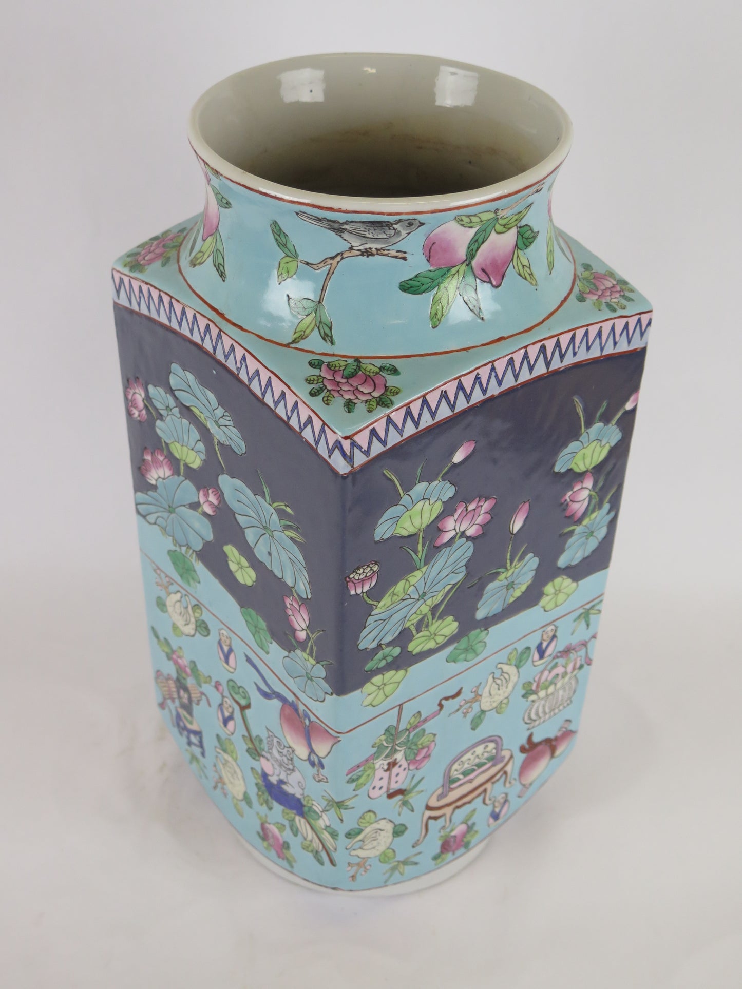 Copia del Vaso di ceramica cinese vintage da collezione Cina originale alta qualita' CM8 b