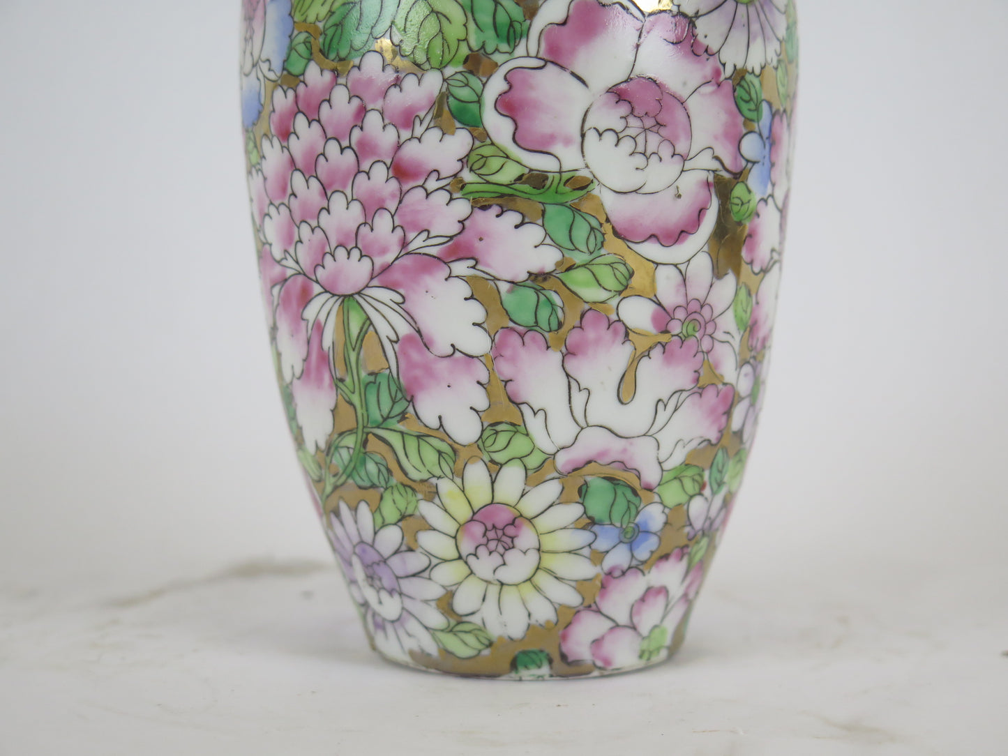 Vecchio vaso di ceramica vintage dipinto a mano con motivi floreali vaso ceramica per fiori cinese Cina alta qualità dipinto mano CM8