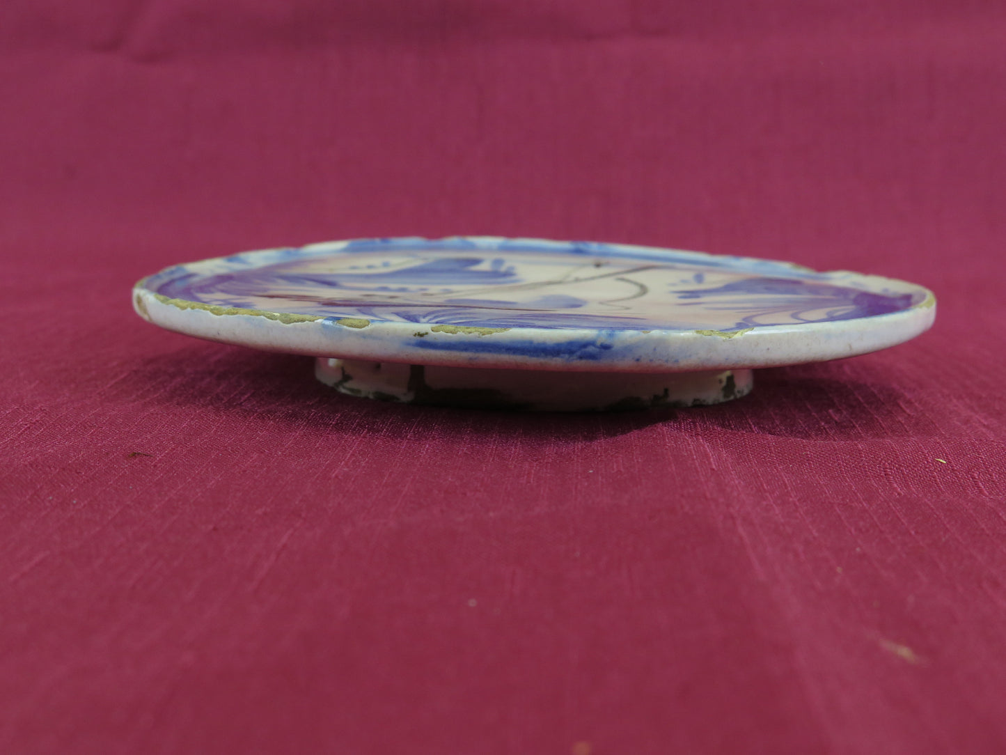 Antique 18th century Savona ceramic plate saucer vs14
