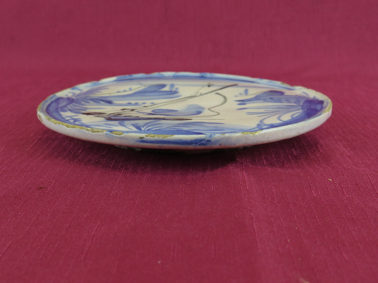 Antique 18th century Savona ceramic plate saucer vs14