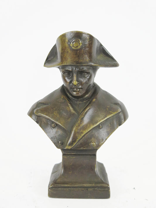 Busto di Napoleone Bonaparte antico in bronzo di piccole dimensioni scultra bronzo statuina bronzo VA6