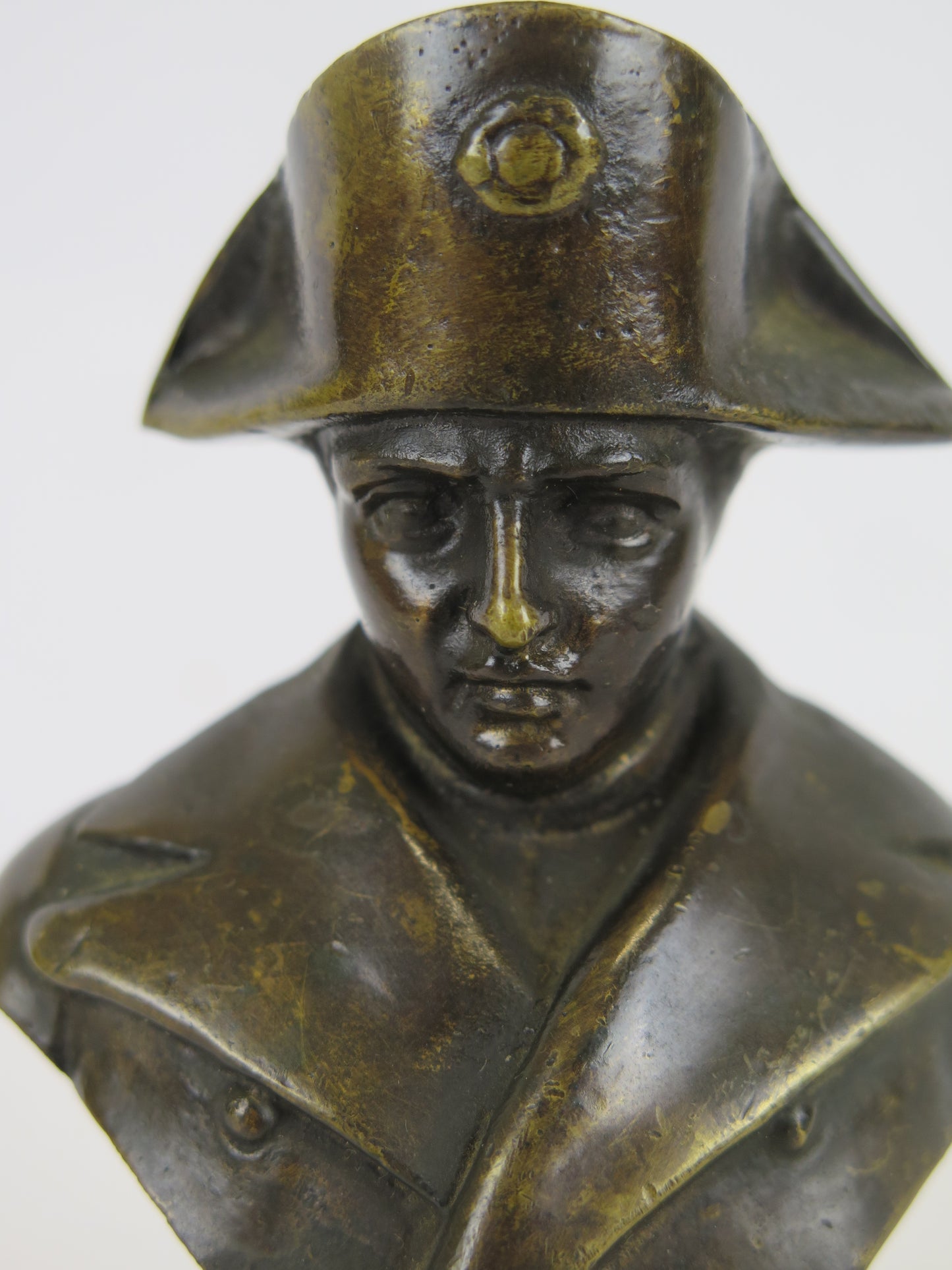 Busto di Napoleone Bonaparte antico in bronzo di piccole dimensioni scultra bronzo statuina bronzo VA6