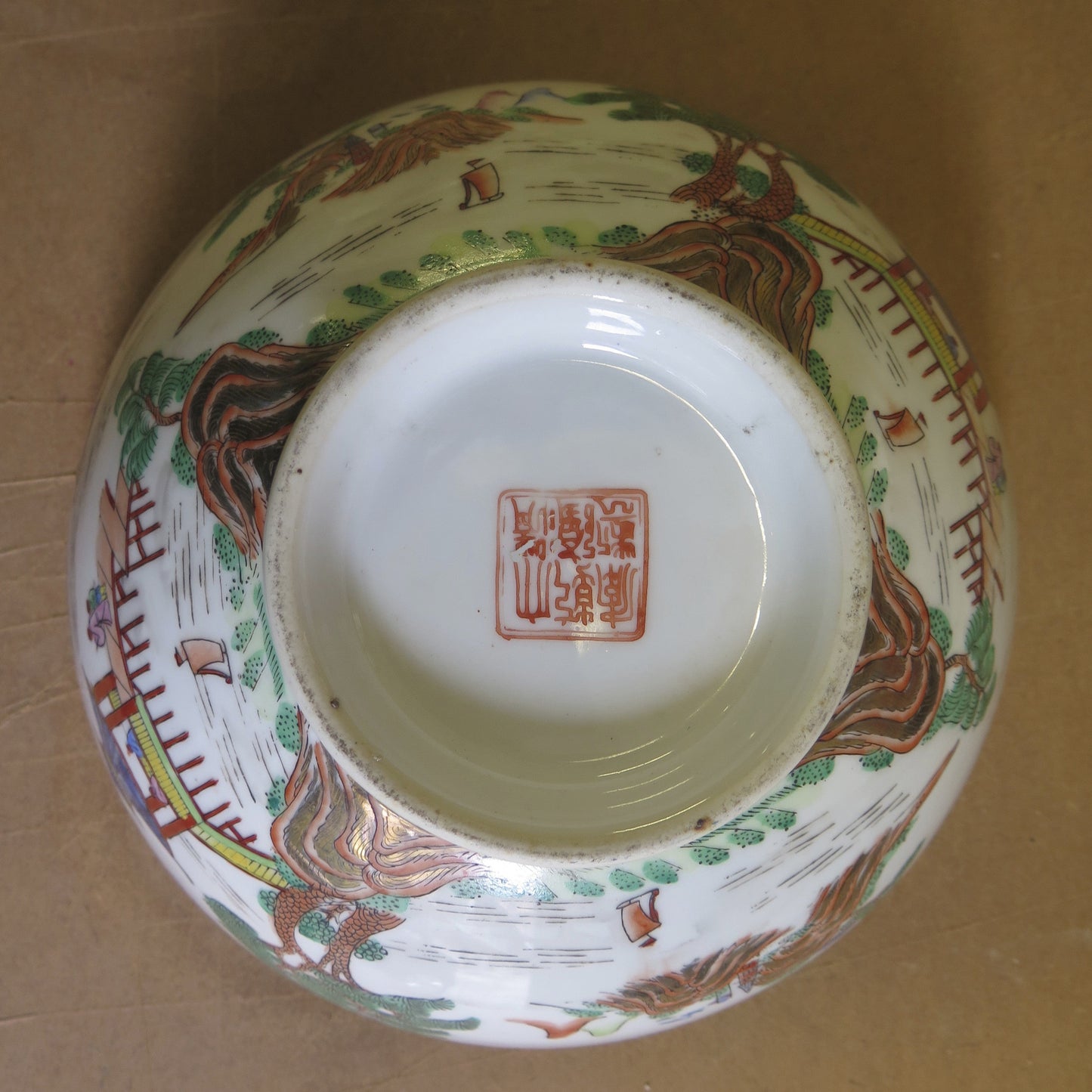 Vintage Chinese ceramic bowl hand painted bowl bowl China CM2