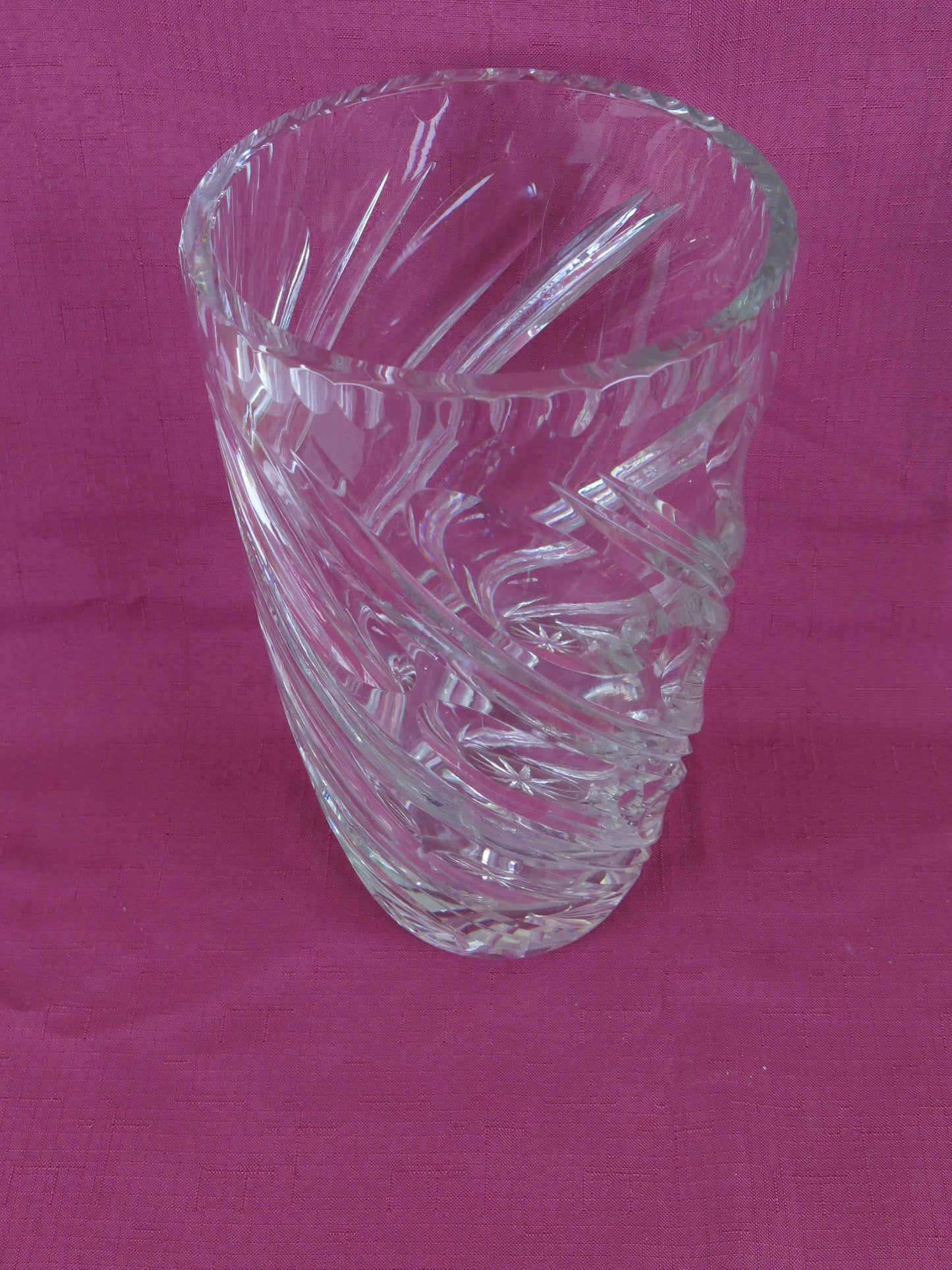 Classic Elegant Cut Crystal Vintage Flower Vase VS17