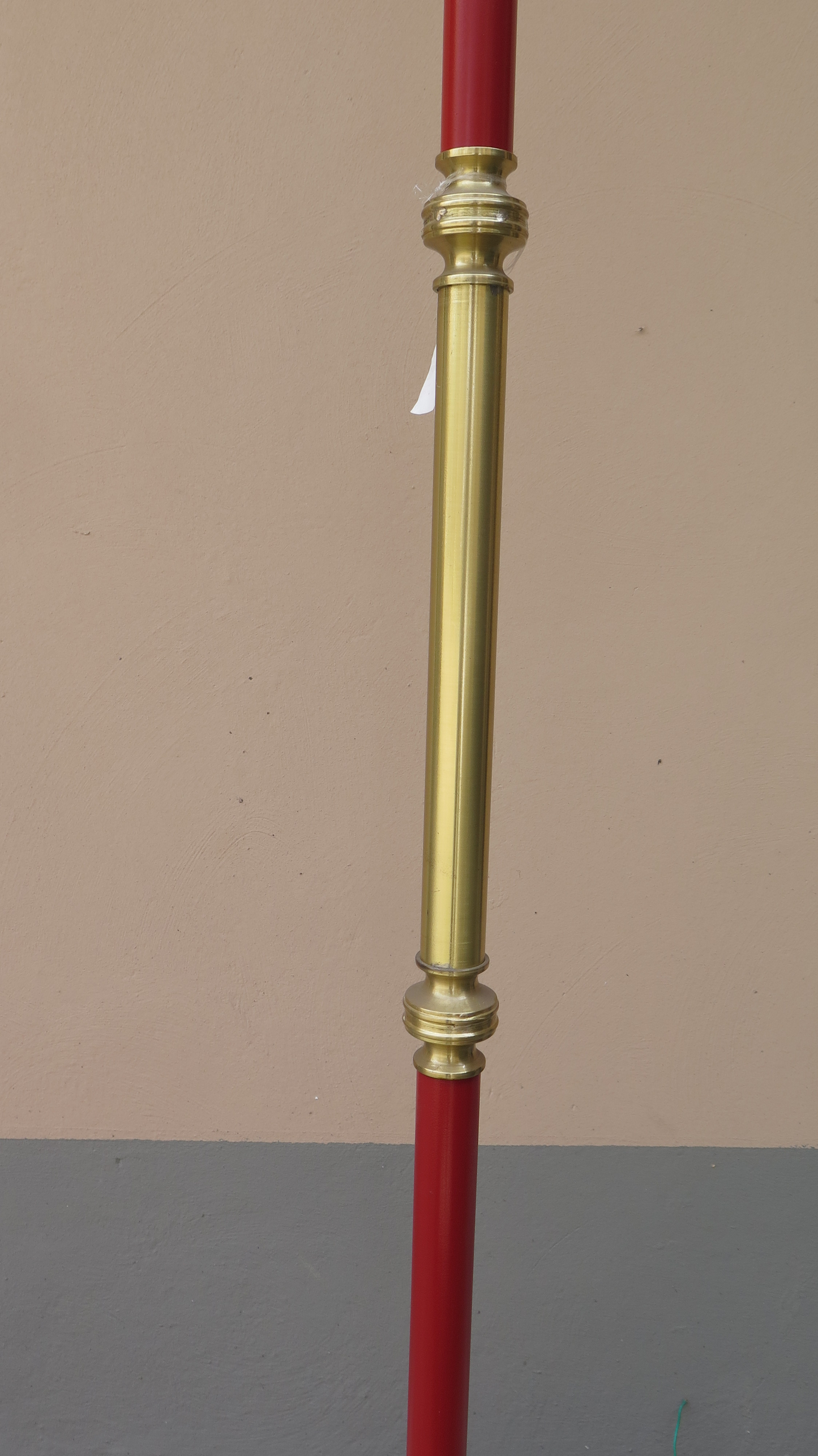 FLOOR LAMP VINTAGE DESIGN BRASS IRON ENAMEL 70s 80s CH