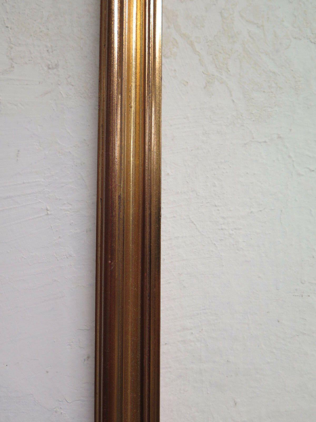 43x55 cm CORNICE DORATA IN LEGNO ORO ANNI SESSANTA DEL NOVECENTO G39 - Belbello Antiques