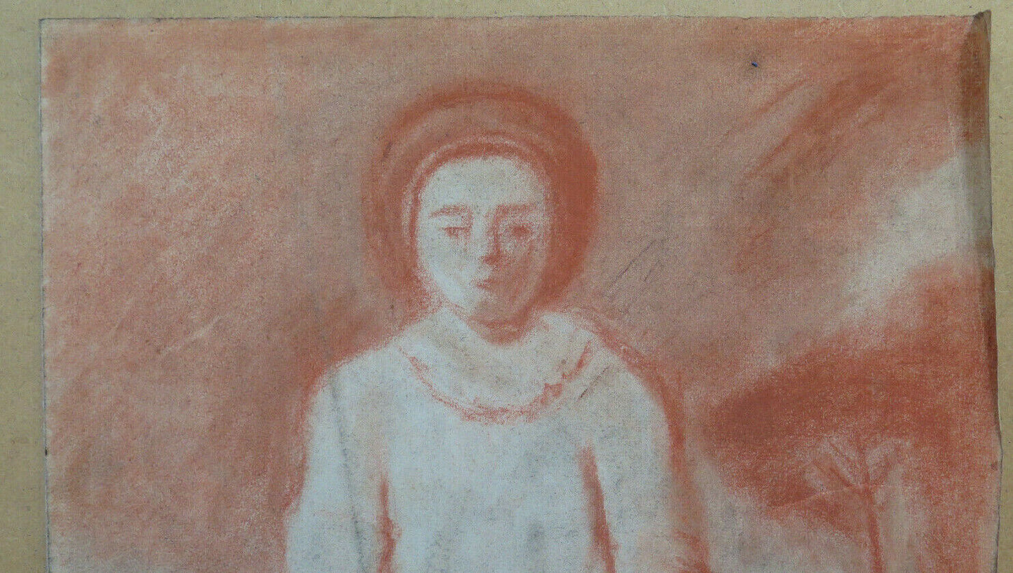 GRANDE DISEGNO ANTICO ISPIRATO WATTEAU PIERROT Pierre Duteurtre DUT BM53.1 B