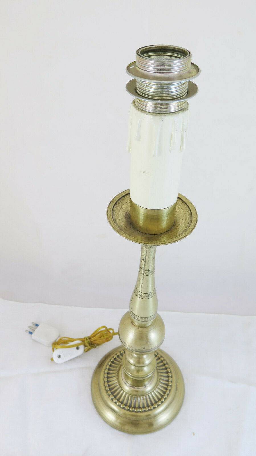 VINTAGE BRASS DESK OR TABLE LAMP MID 20TH CENTURY ABAT JOUR CH5