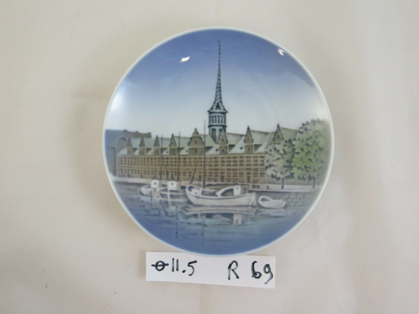 ROYAL COPENHAGEN PLATE Børsen CERAMIC DENMARK VINTAGE CERAMIC PLATE R69