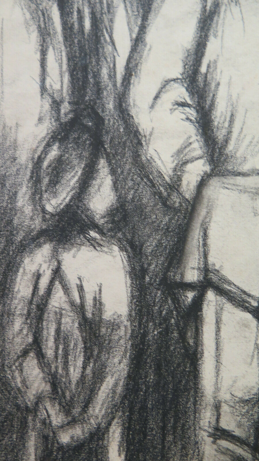 DISEGNO ANTICO INTERNO FIGURE CARBONCINO CARTA ARTE Pierre Duteurtre DUT BM53.1