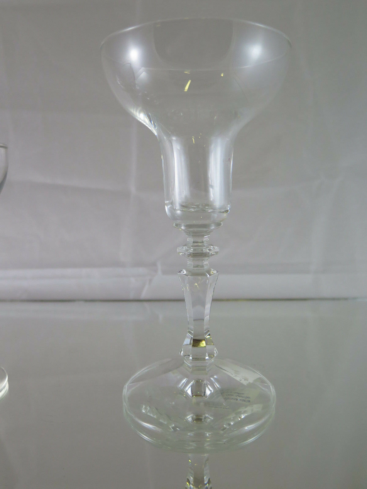 TWO ANTIQUE GLASS CANDLE HOLDERS DECò DECO' VINTAGE CANDLESTICK R45