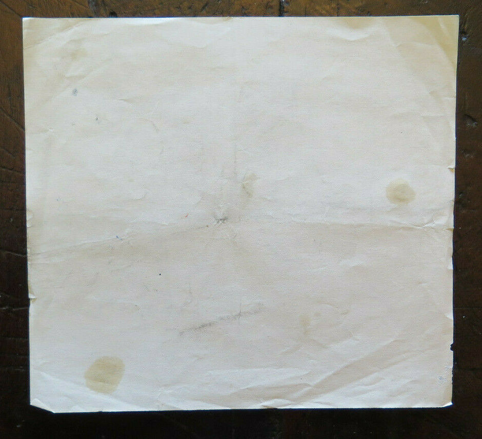 DISEGNO ANTICO STUDIO PREPARATORIO PER UNA MANO BOZZETTO ORIGINALE P28.5