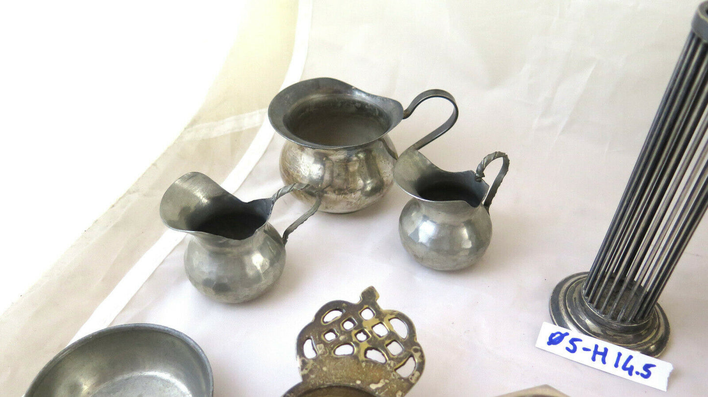 FRAMES PLATES CANDLESTICKS TEA STRAINERS VINTAGE METAL BOXES COLLECTION X15 