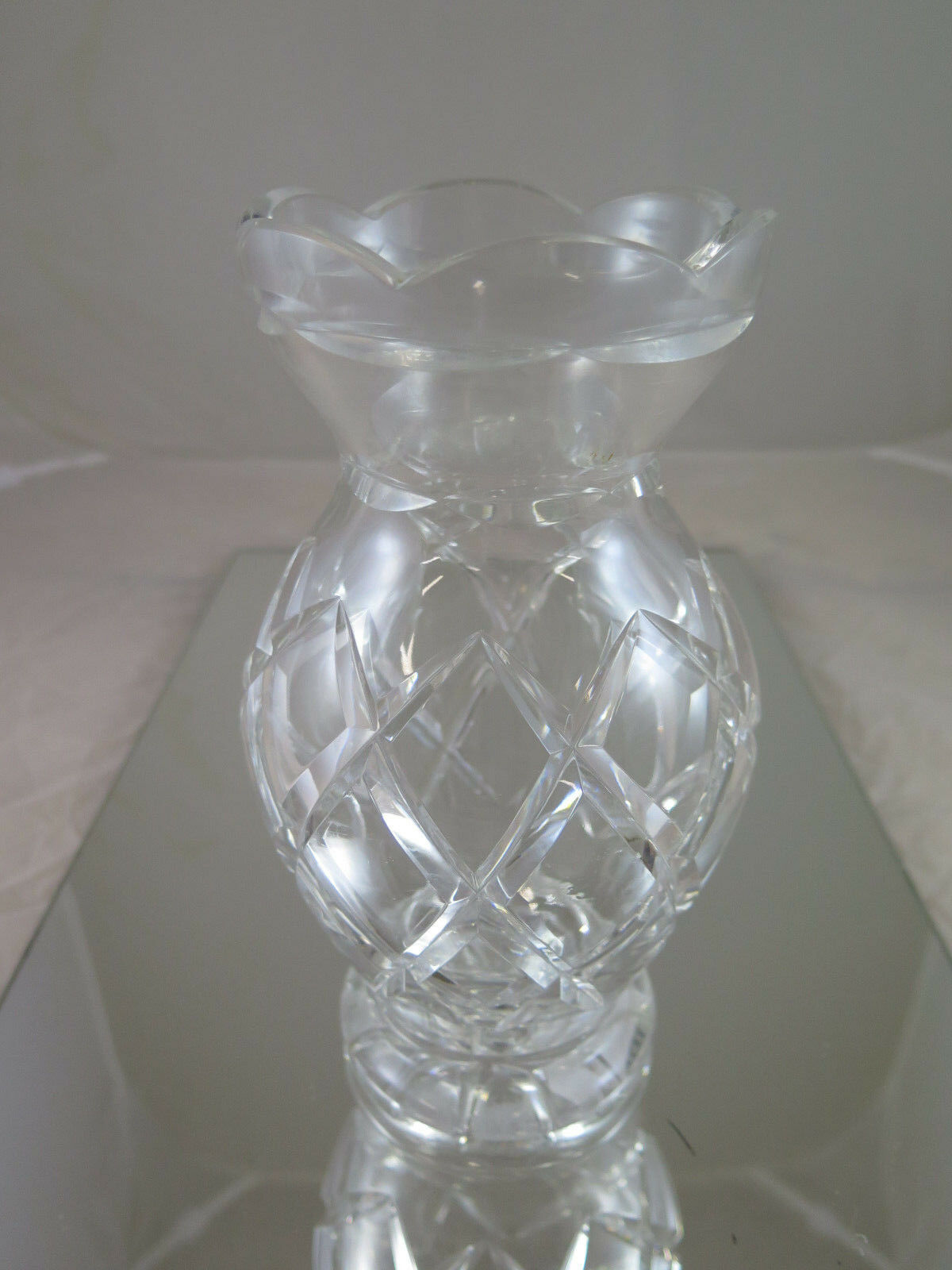 VASO IN CRISTALLO VINTAGE INIZIO 900 PER FIORI VINTAGE CRYSTAL FLOWER VASE R24