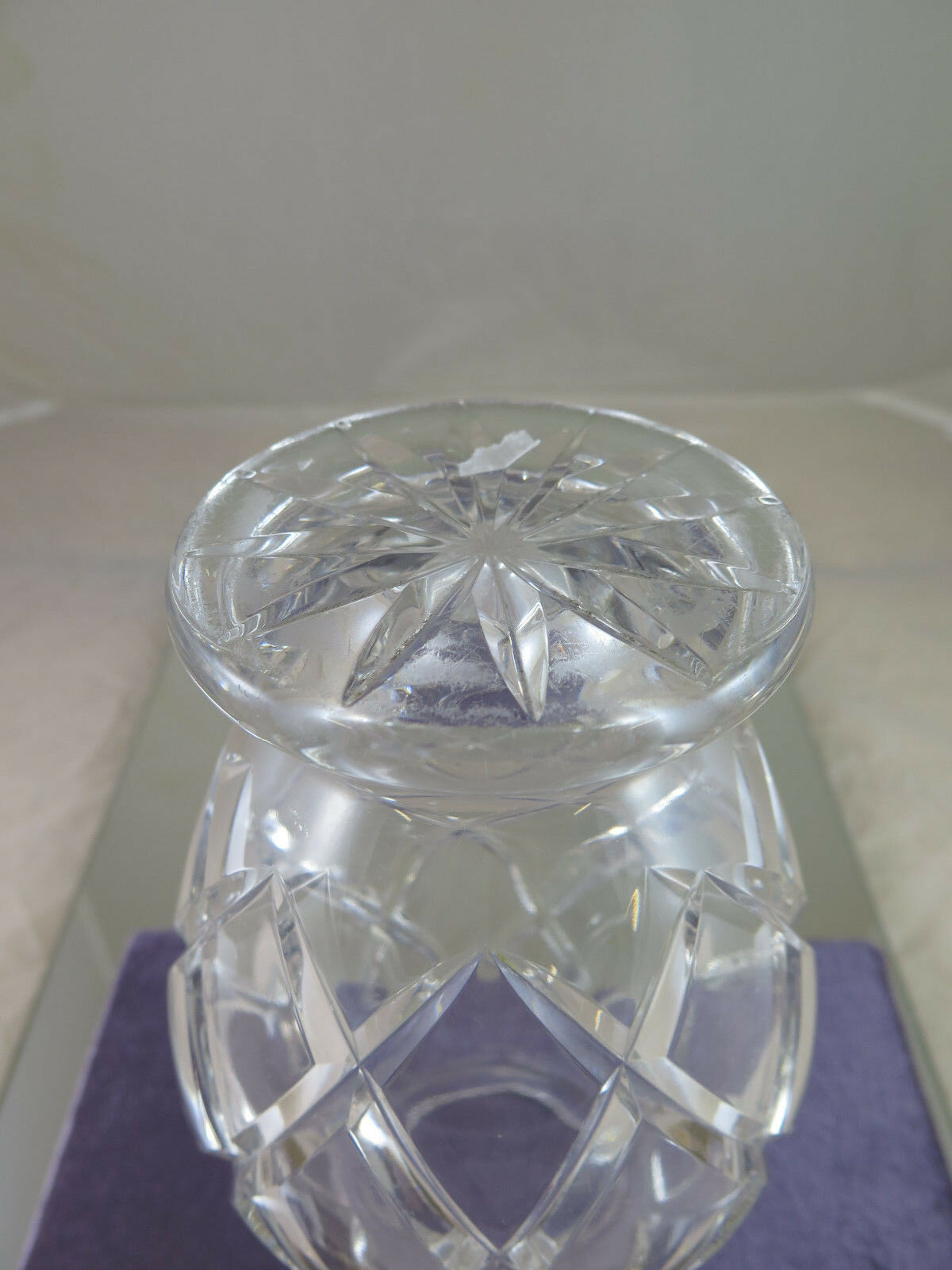 VASO IN CRISTALLO VINTAGE INIZIO 900 PER FIORI VINTAGE CRYSTAL FLOWER VASE R24