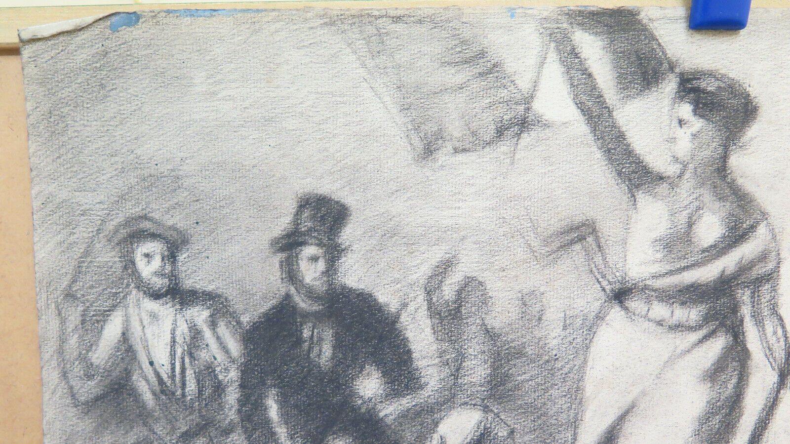 GRANDE DISEGNO ANTICO DA Eugène Delacroix DI Pierre Duteurtre detto DUT BM53.1 - Belbello Antiques