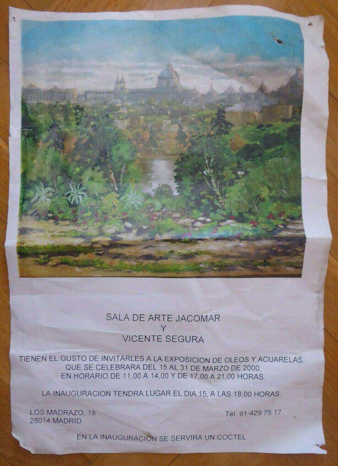 QUADRO VINTAGE OLIO PAESAGGIO SPAGNA STILE IMPRESSIONISTA FIRMATO SEGURA MD3 - Belbello Antiques