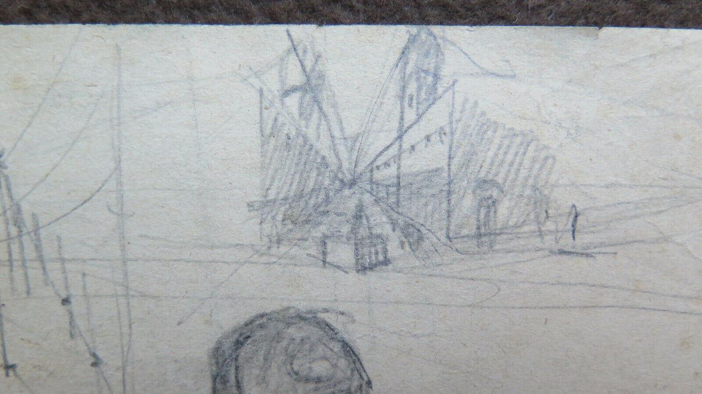 DISEGNO ANTICO STUDIO CORPO UMANO MATITA SU CARTA ANNI 40 BOZZETTO SCHIZZO P28.6