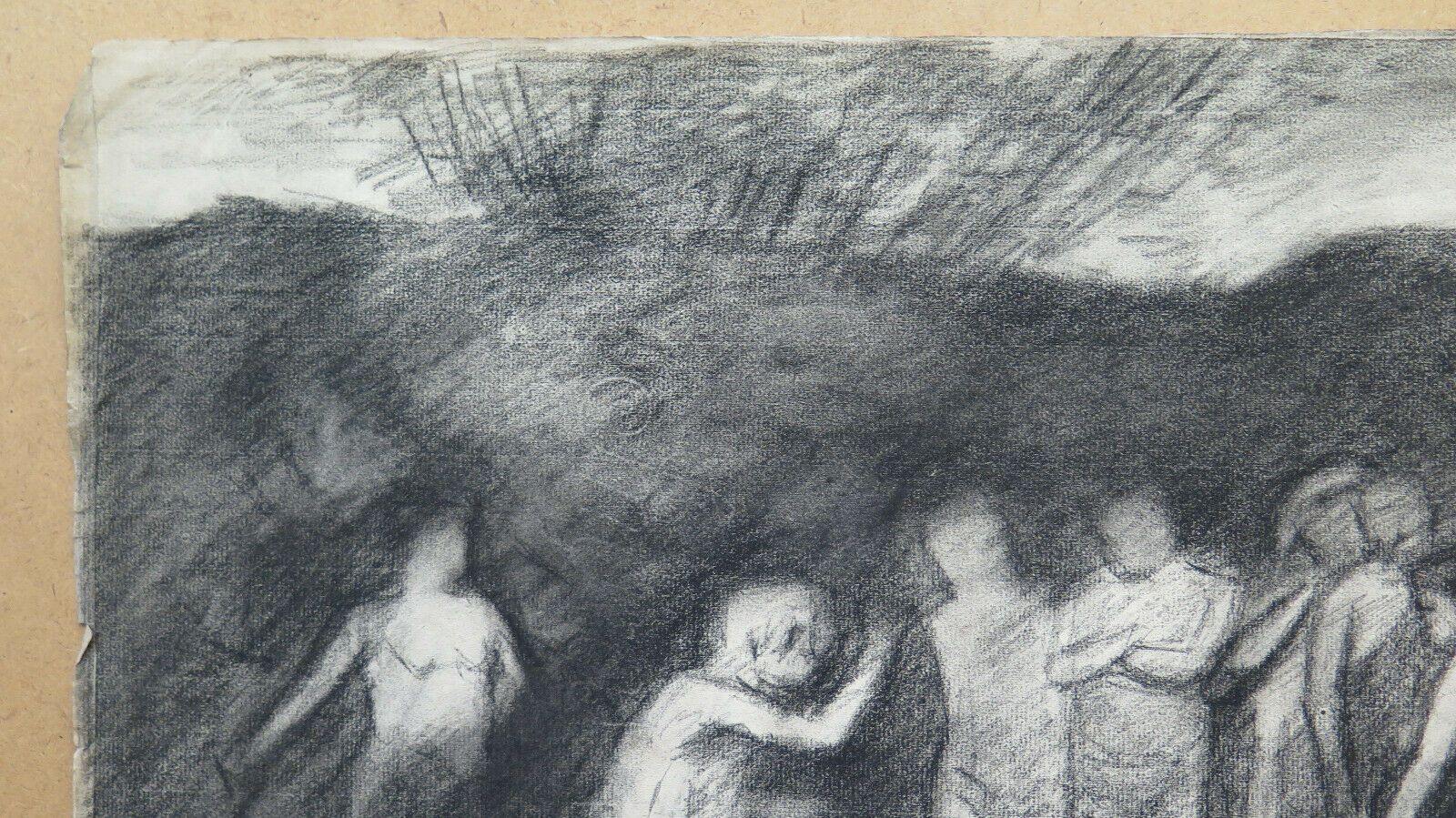 DISEGNO ANTICO STUDIO ESERCIZIO ILLUSTRATORE Pierre Duteurtre detto DUT BM53.1 e - Belbello Antiques