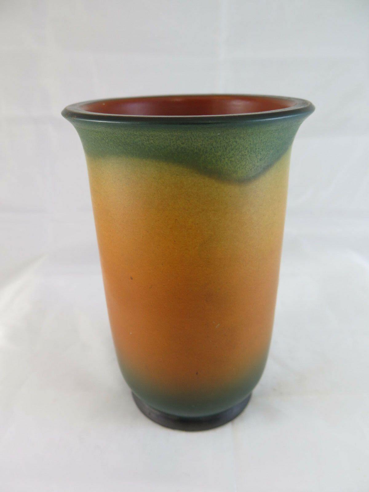 ANTICO VASO IN CERAMICA VINTAGE P. IPSEN POTTERY DENMARK VASE DANIMARCA P&E R75 - Belbello Antiques