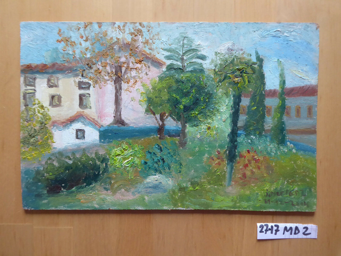 SMALL OIL PAINTING IN IMPRESSIONIST STYLE WORK SPANISH PAINTER MD2