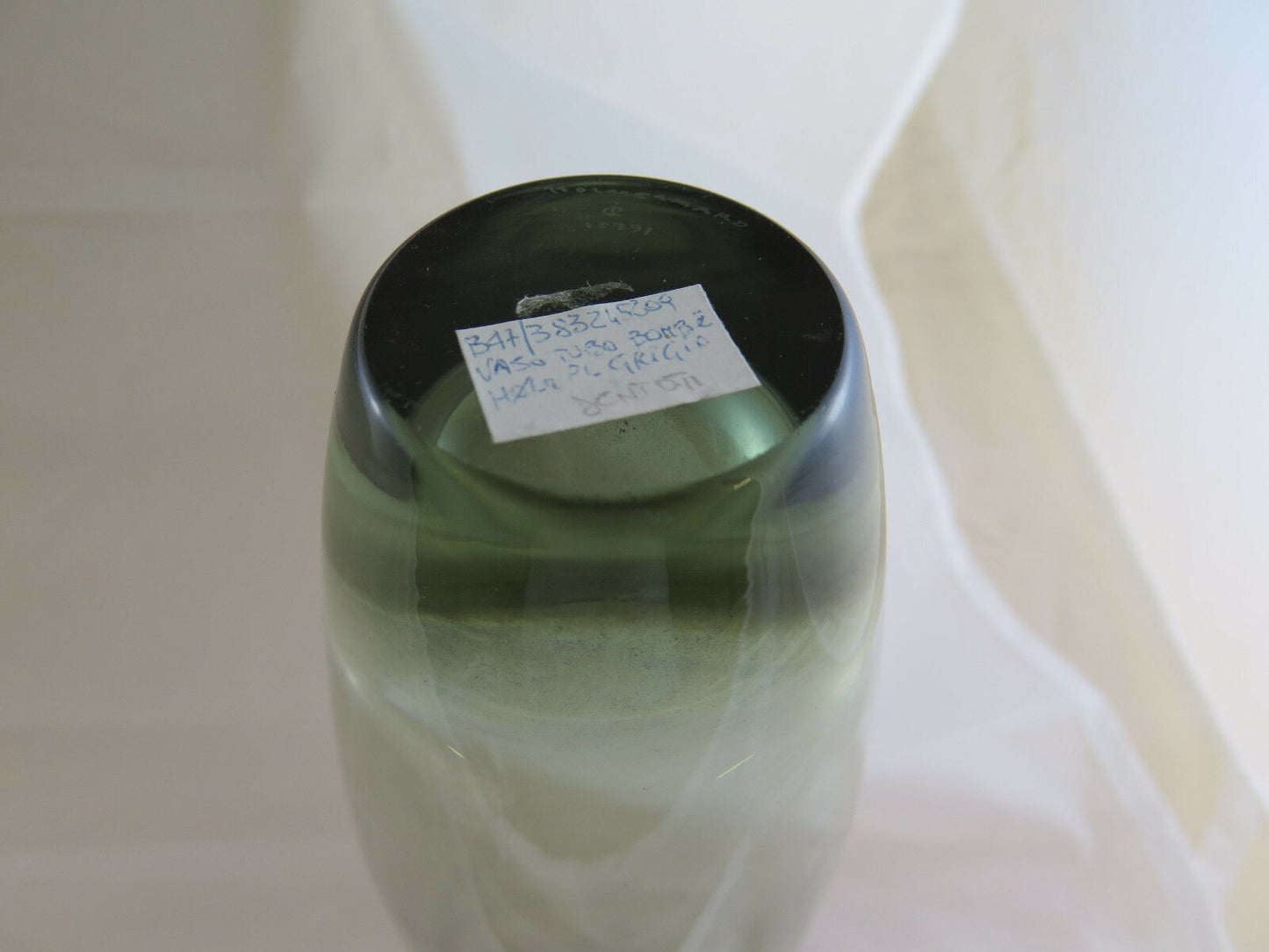 FINE GLASS VASE HOLMEGAARD ​​COLLECTIBLE ORIGINAL DENMARK DENMARK R37