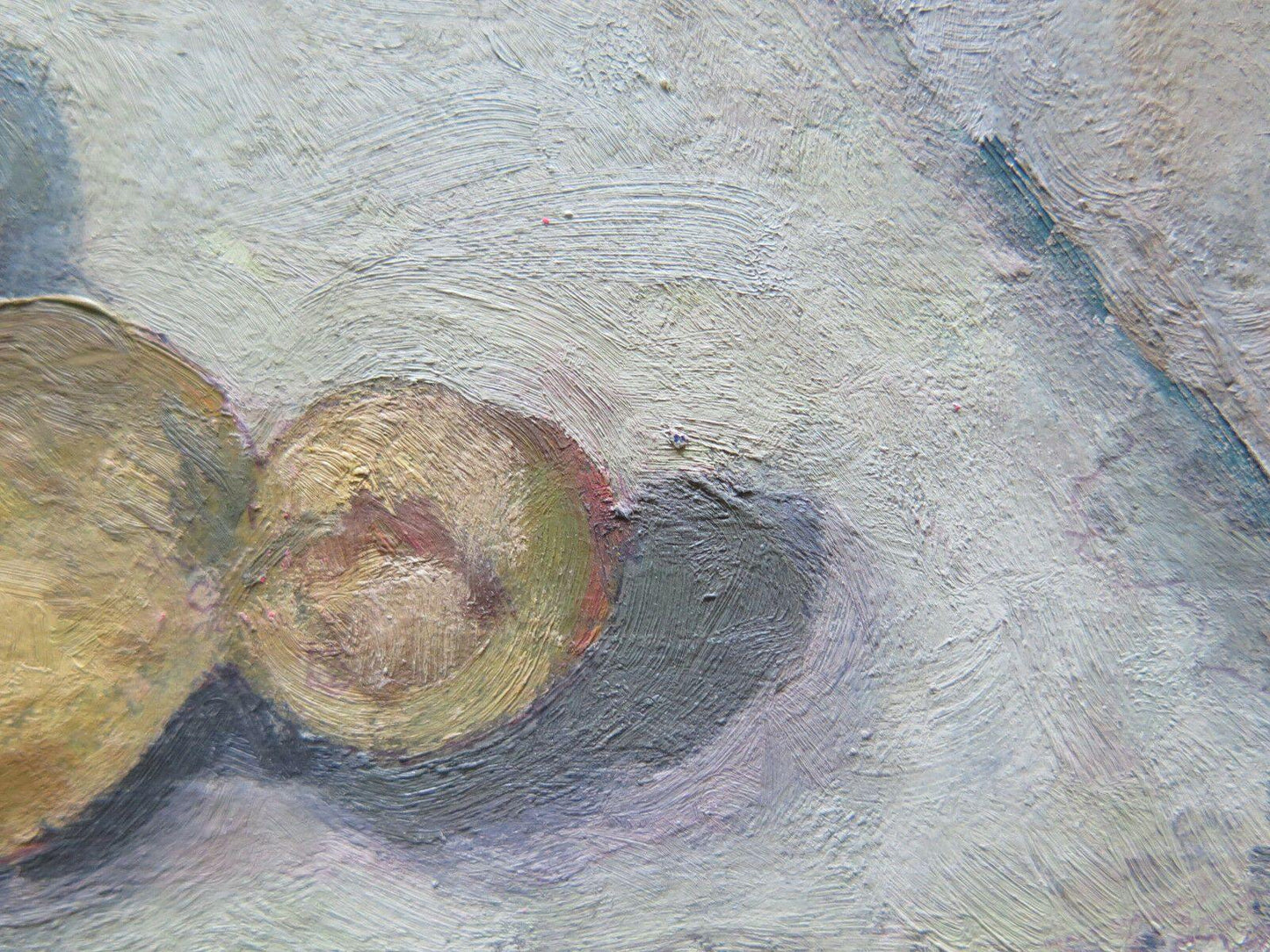 PATATE SUL TAVOLO NATURA MORTA DIPINTO OLIO SU TAVOLA QUADRO ANTICO GARANZIA p16 - Belbello Antiques