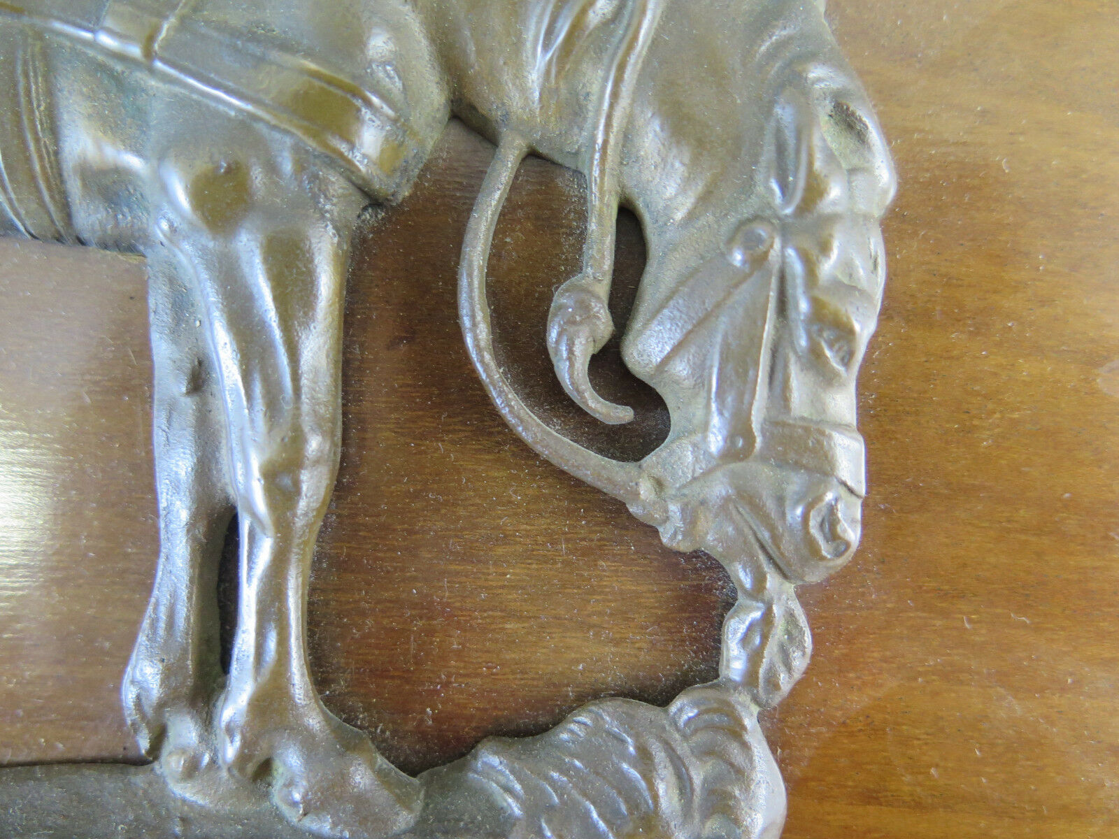 BASSORILIEVO IN BRONZO VINTAGE CON CAVALLO SCULTURA VINTAGE HORSE BAS-RELIEF  R4 - Belbello Antiques