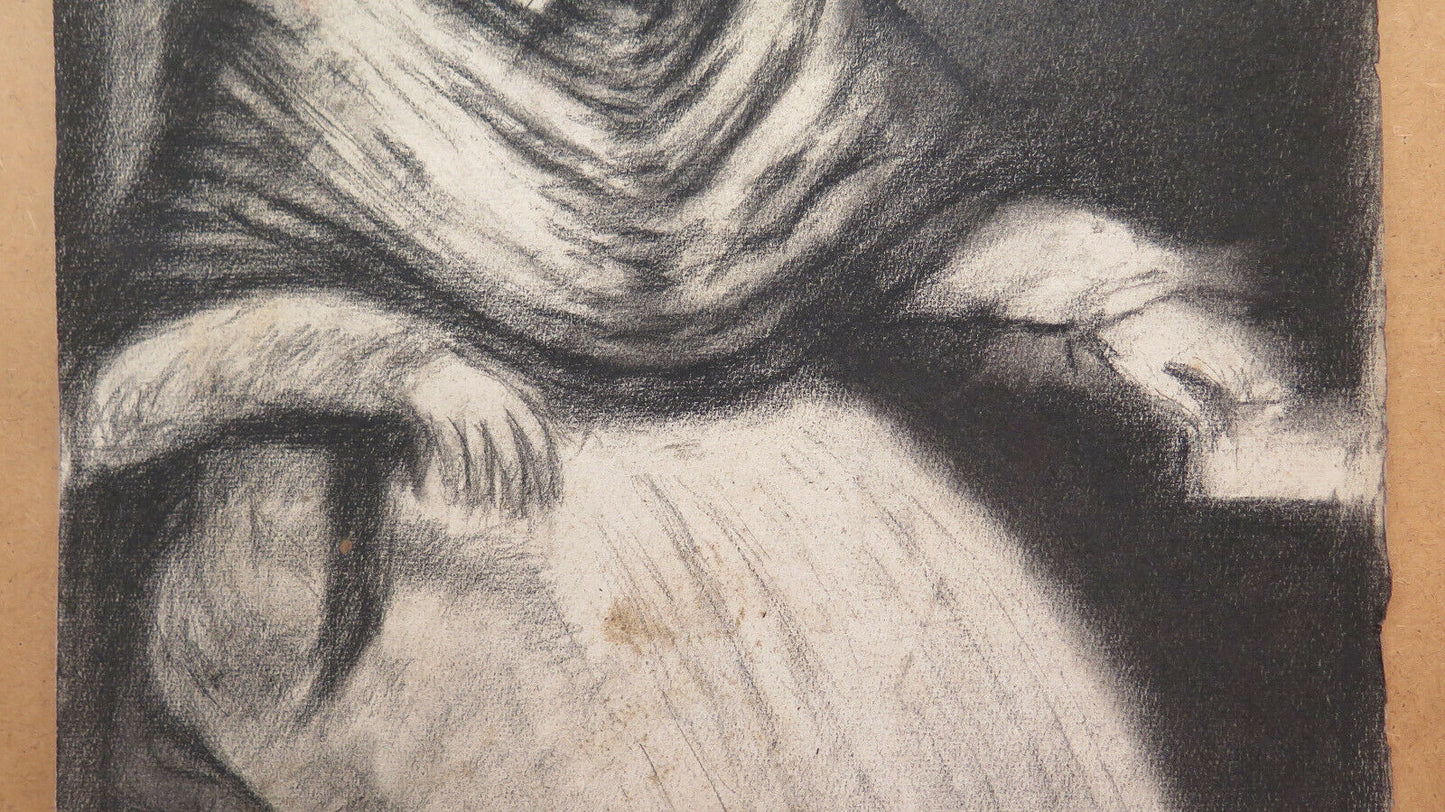 DISEGNO ANTICO DAL Ritratto Innocenzo X DI Velázquez Pierre Duteurtre DUT BM53.1