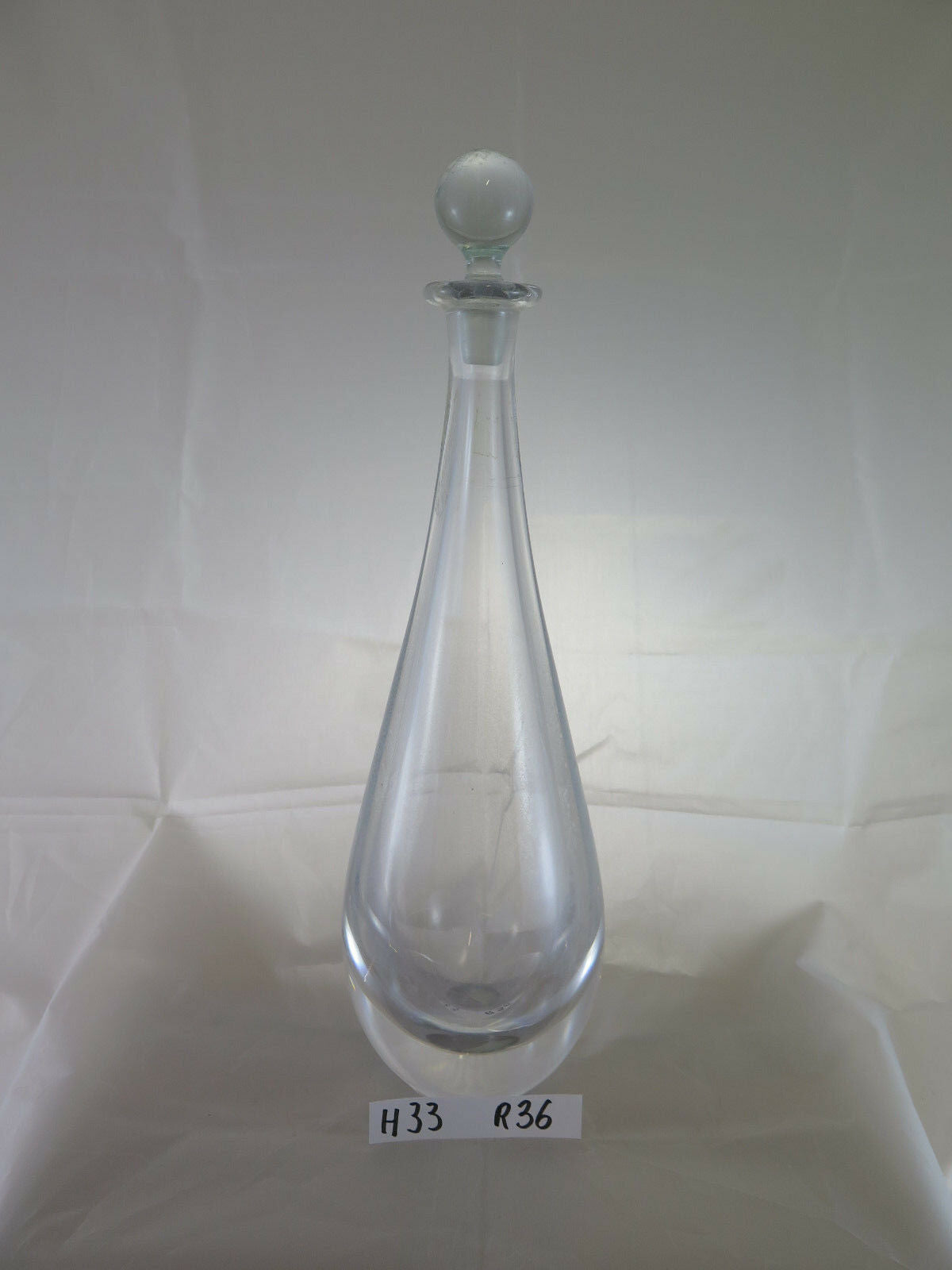 ANTICA BOTTIGLIA DA LIQUORE IN CRISTALLO HOLMEGAARD CRYSTAL BOTTLE DENMARK R36