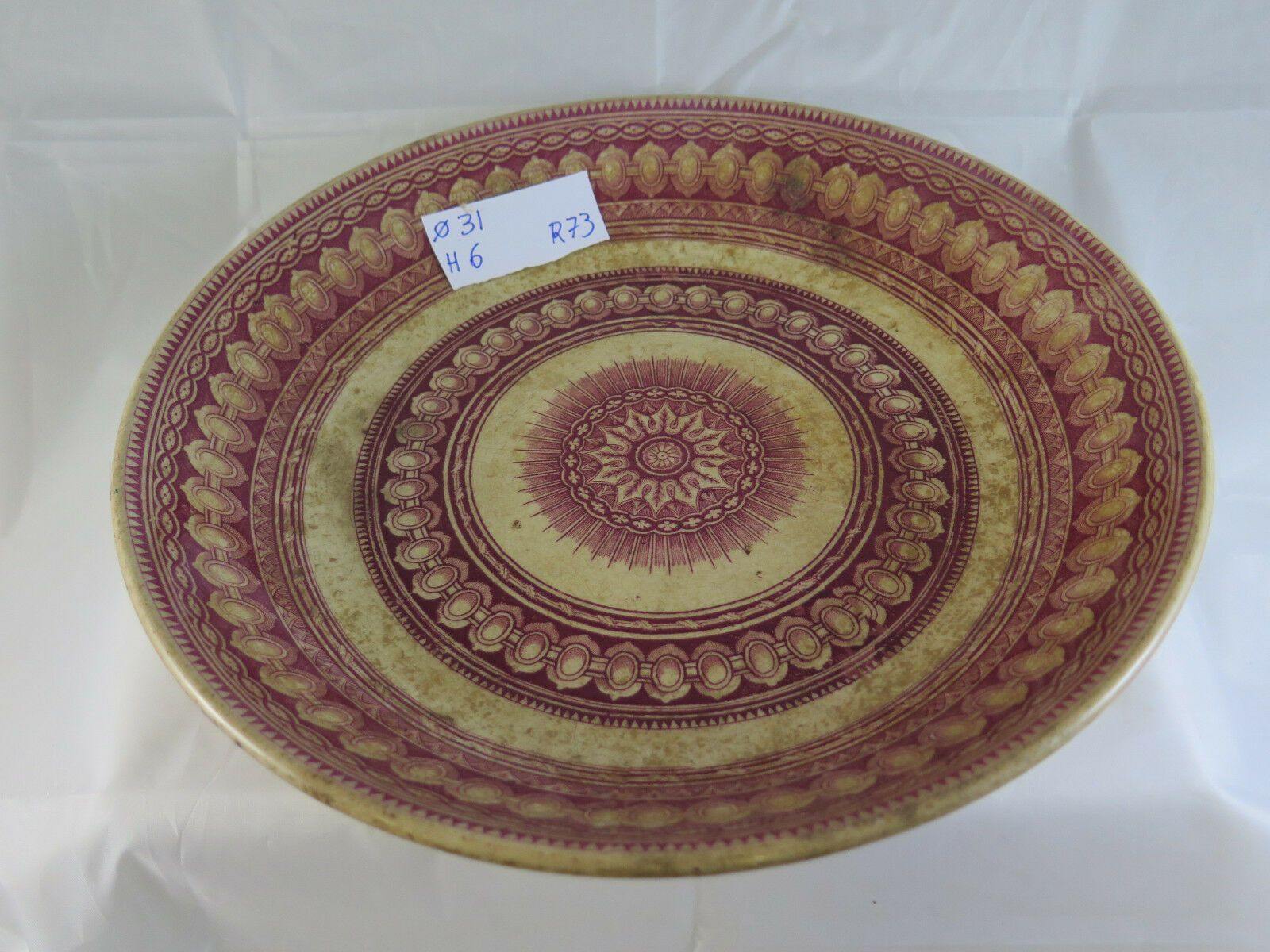 PIATTO IN CERAMICA PETRUS REGOUT MAASTRICHT HOLLAND BALI VINTAGE PAESI BASSI R73 - Belbello Antiques