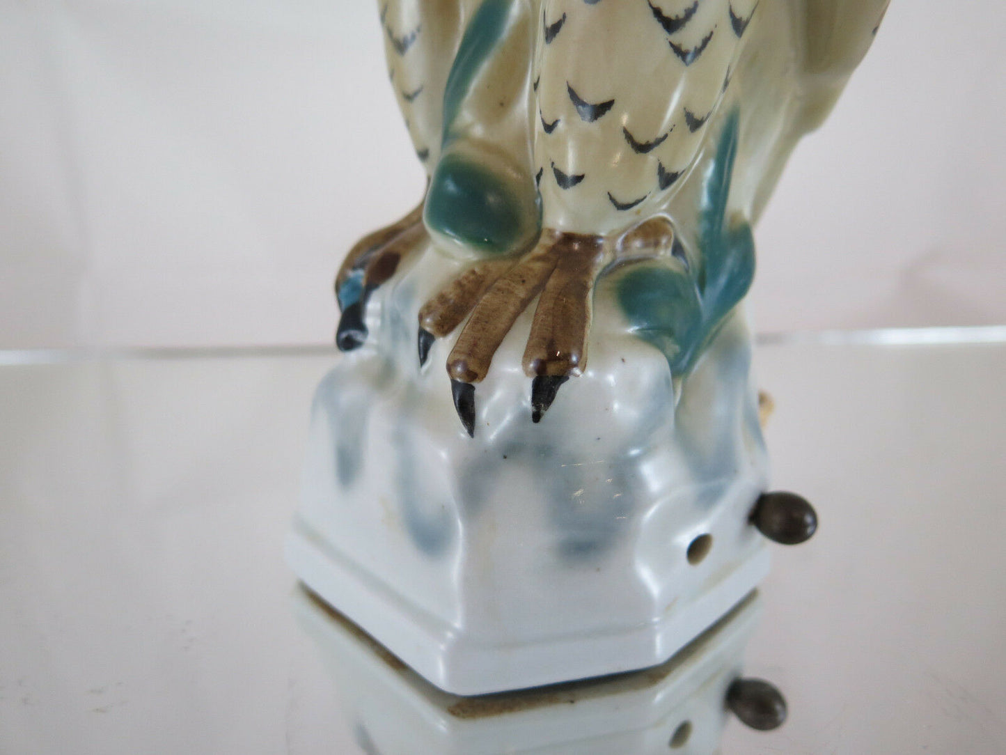 DELICIOUS VEILLEUSE BEDSIDE LAMP IN CERAMIC HAWK SHAPE VINTAGE R55