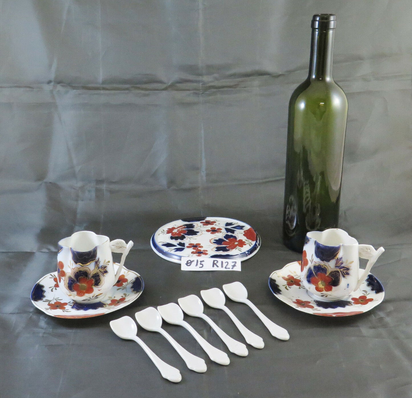 COFFEE SERVICE FOR TWO 2 VINTAGE HAND PAINTED JAPANESE PORCELAIN R127