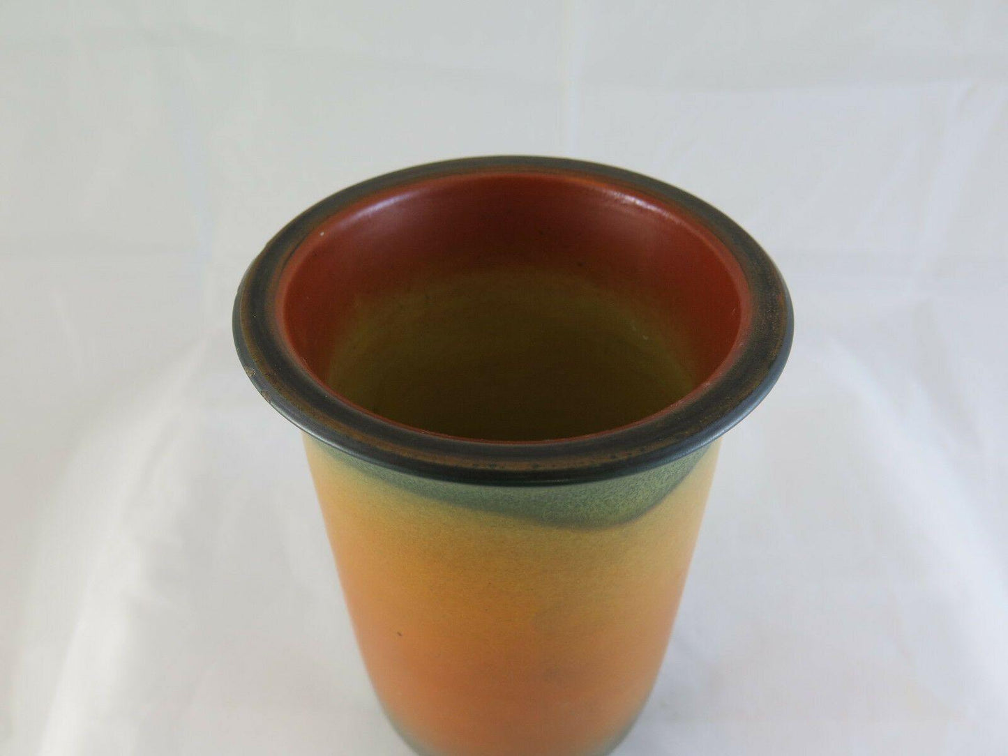 ANTICO VASO IN CERAMICA VINTAGE P. IPSEN POTTERY DENMARK VASE DANIMARCA P&E R75 - Belbello Antiques