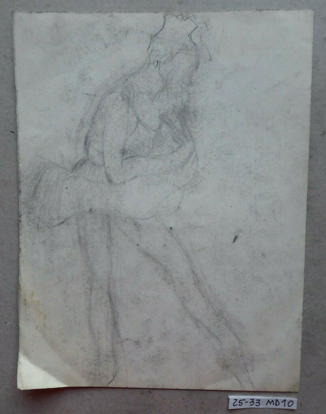 FIGURA DI BALLERINA CLASSICA VECCHIO DISEGNO DA COLLEZIONE SPAGNOLA MADRID MD10 - Belbello Antiques