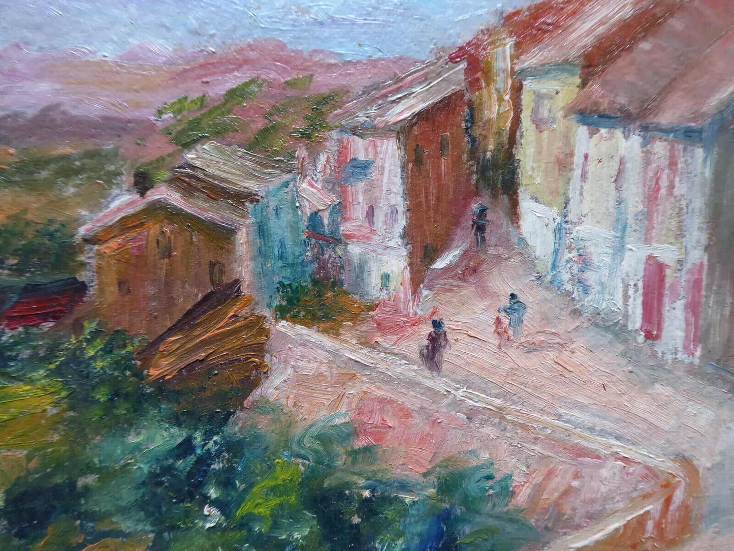 SMALL OIL PAINTING WORK BY SPANISH PAINTER J. HERRANZ LANDSCAPE MD2 