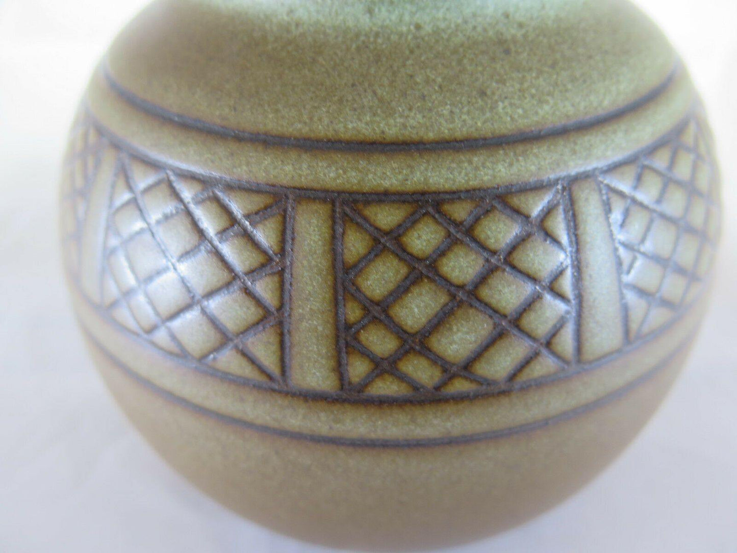 VASO IN CERAMICA VINTAGE META' 900 VINTAGE CERAMIC VASE DENMARK MID XXTH R40 - Belbello Antiques